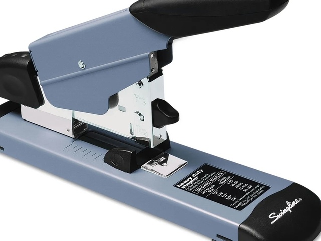 Bostitch Office Auto 180 Xtreme Duty Automatic Stapler, 2-180 Sheets,  Silver/Black (B380HD)