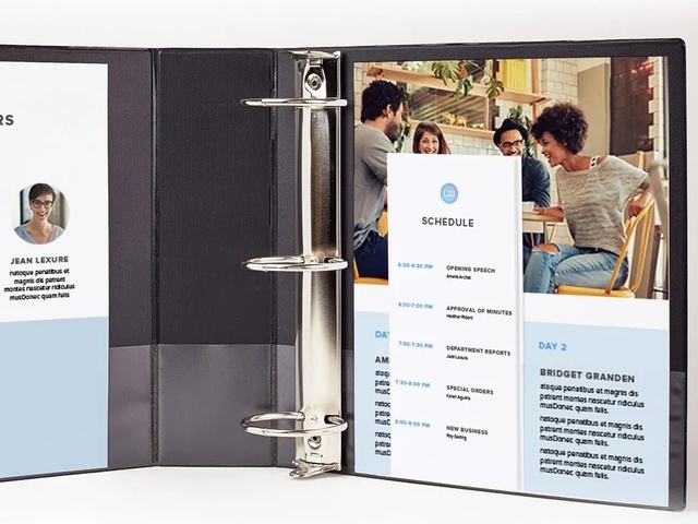 Avery® Hanging Storage Binder, 1 Round Rings, 175-Sheet Capacity, Blue,  (14800)