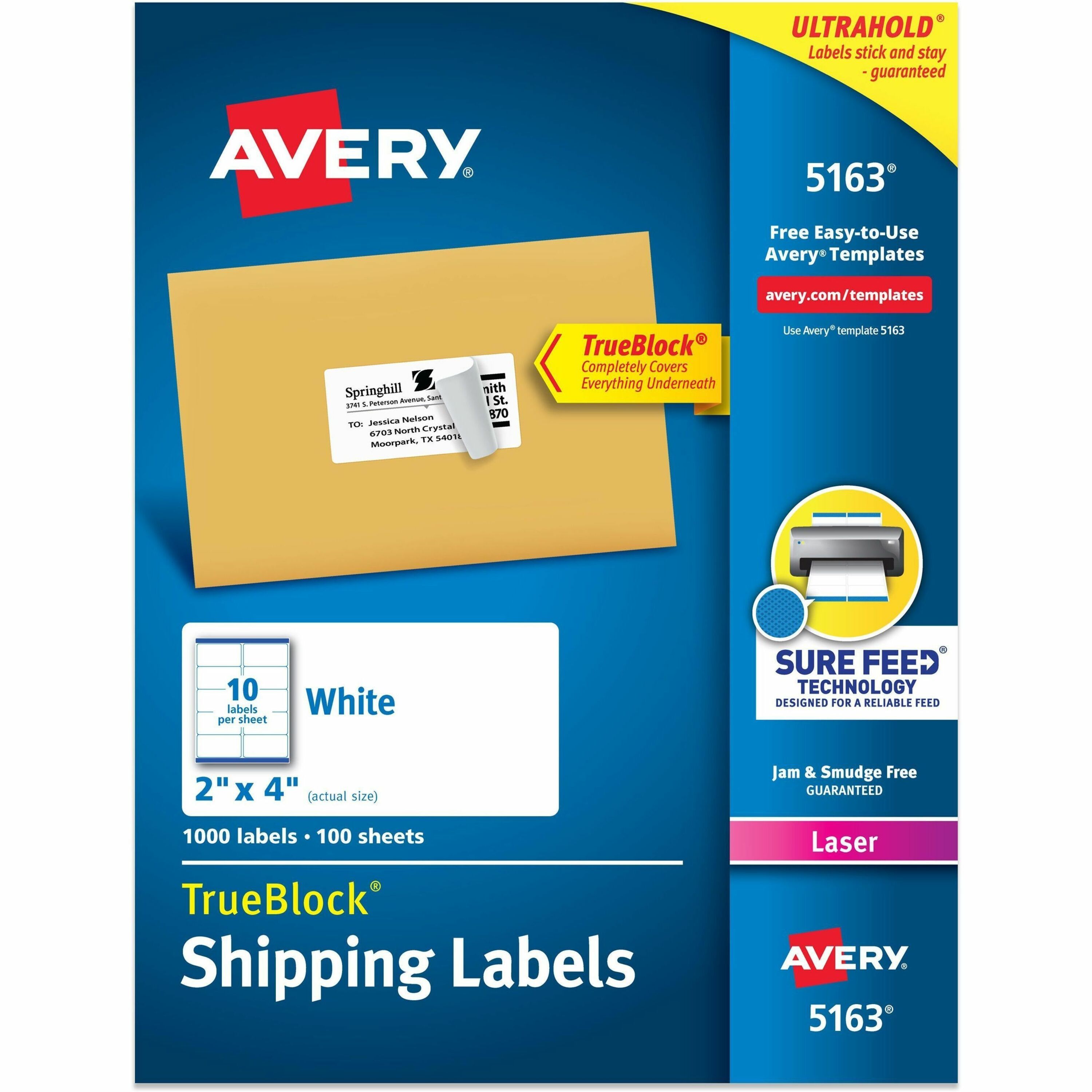 Shipping Labels by Avery® AVE5163 | OnTimeSupplies.com