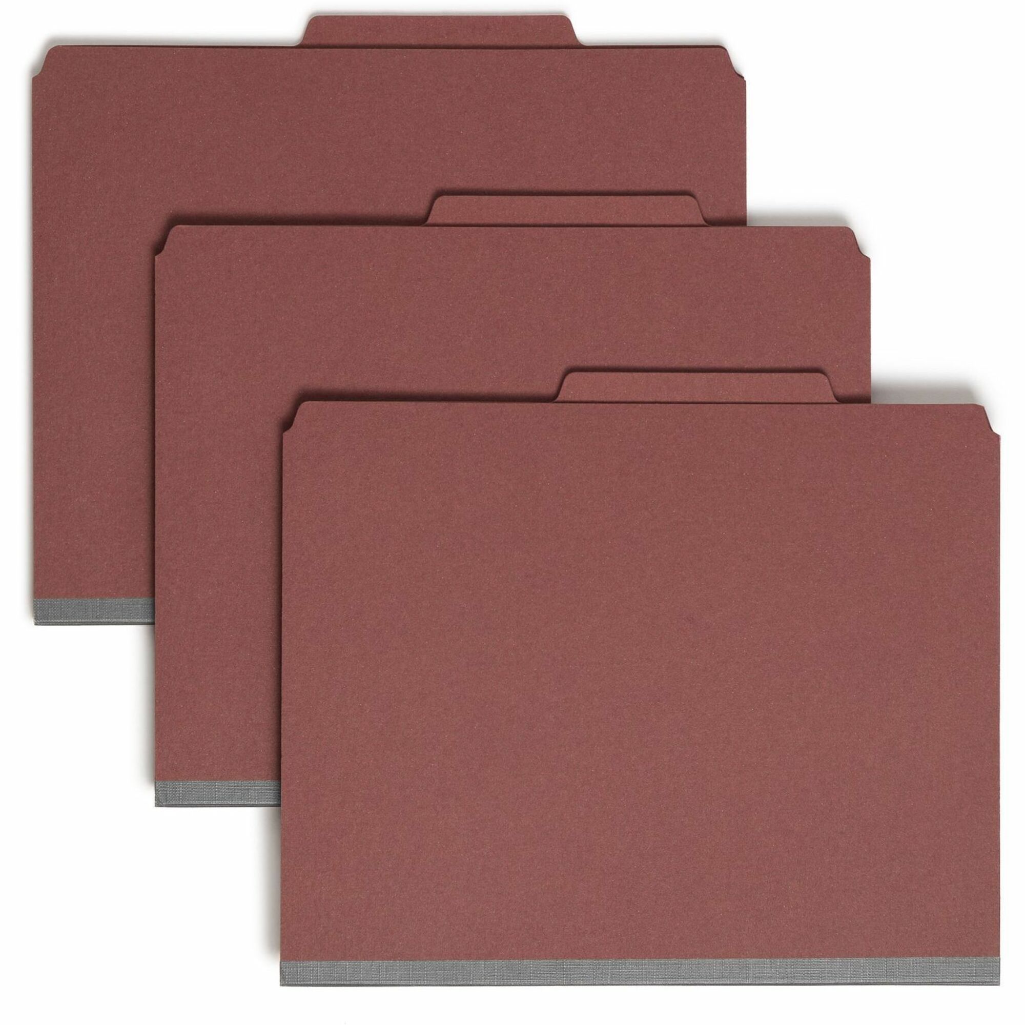SafeSHIELD 2/5 Tab Cut Letter Recycled Classification Folder by