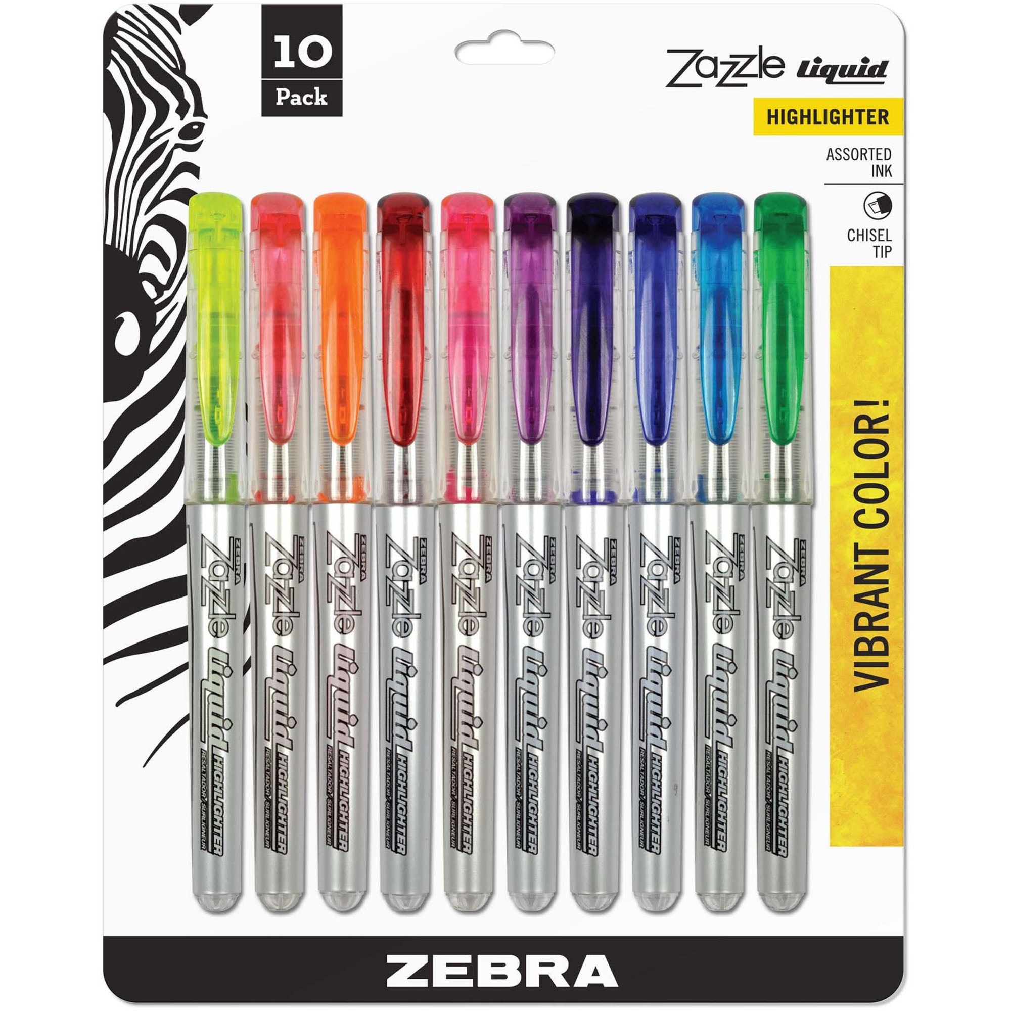 スターゲイザーネオンペイント 10ml (11種類) Zazzle 10-color Fluorescent Highlighters Set by Zebra® ZEB71111