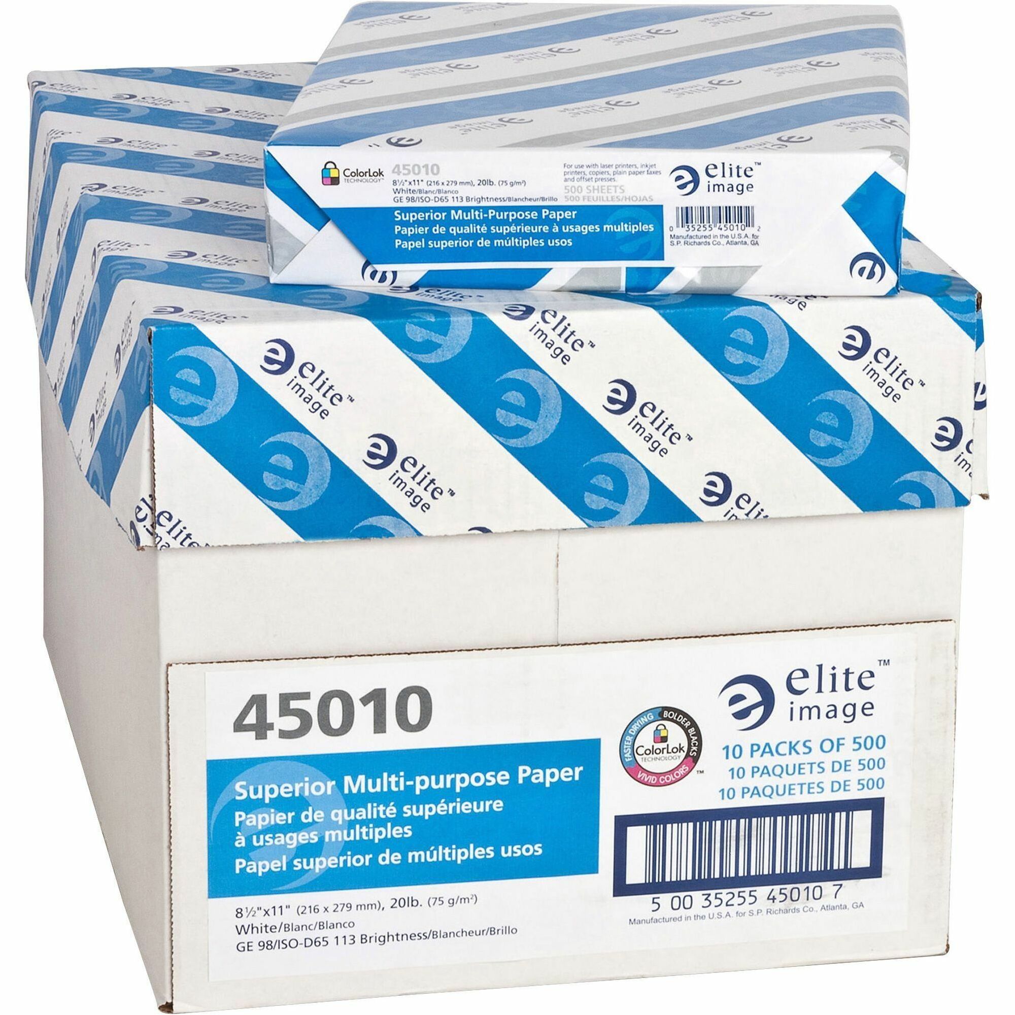Elite Image Multipurpose Paper - 98 Brightness - Letter - 8 1/2 Elite Image Multipurpose Paper - 98 Brightness - Letter - 8 1/2