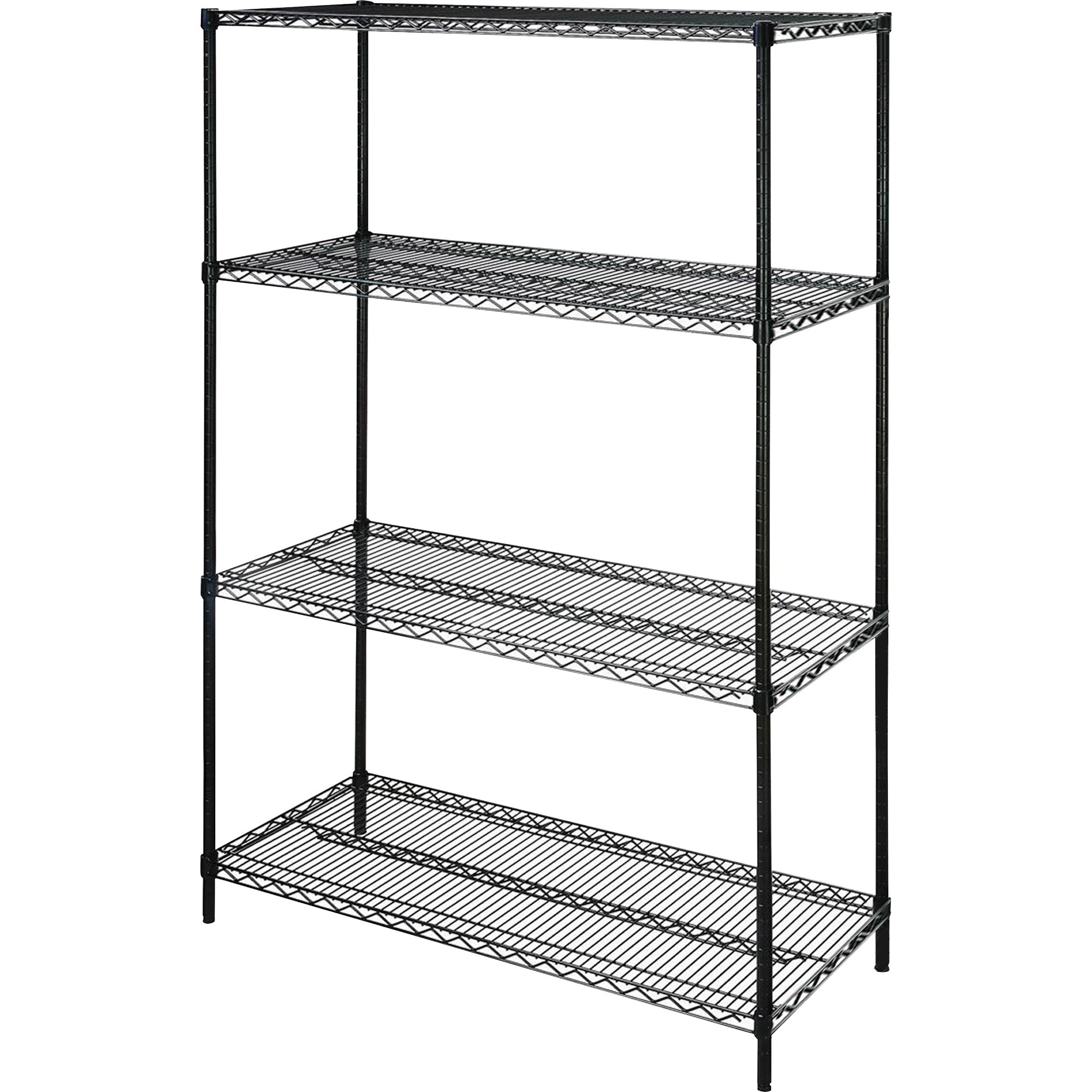 Lorell Industrial Wire Starter Shelving Unit - 4 Shelf(ves) - 4 Tier(s) - 72 Lorell Industrial Wire Starter Shelving Unit - 4 Shelf(ves) - 4 Tier(s) - 72