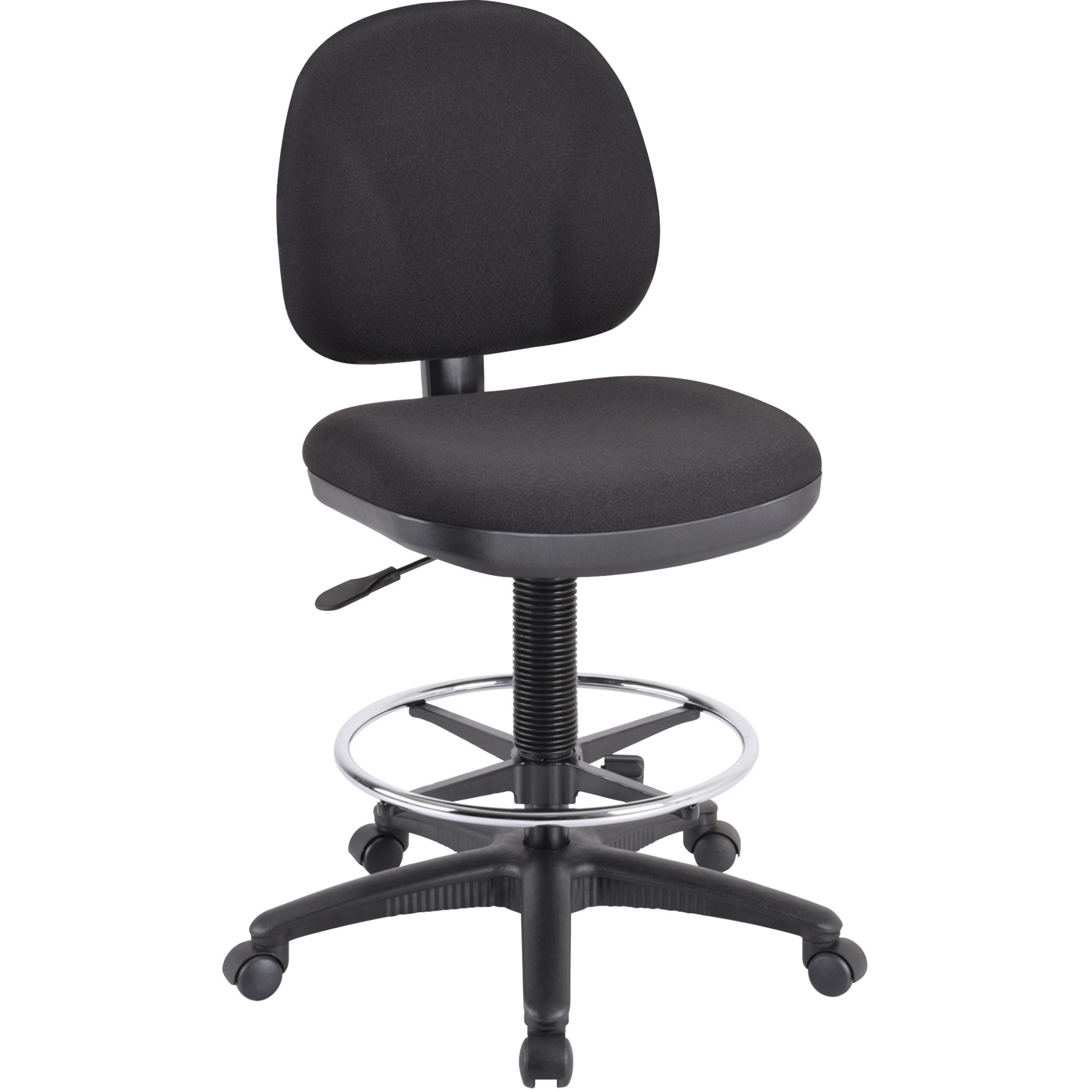 Pneumatic Adjustable Multi-task Stool, Black Seat, Black, 1 Each