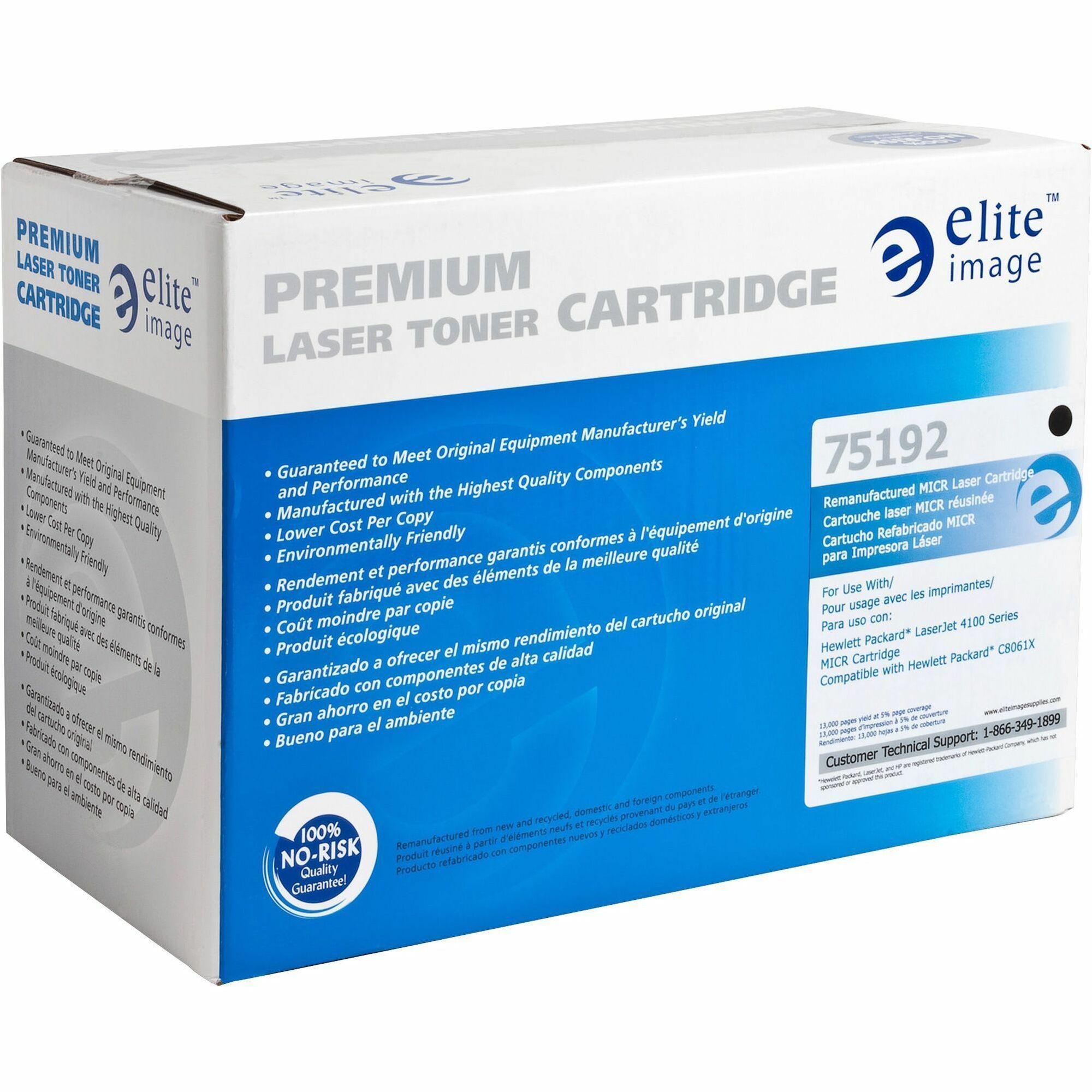 Elite Image Remanufactured Toner Cartridge - Alternative for HP 61X (C8061X) - Laser - 10000 Pages - Black - 1 Each Elite Image Remanufactured Toner Cartridge - Alternative for HP 61X (C8061X) - Laser - 10000 Pages - Black - 1 Each