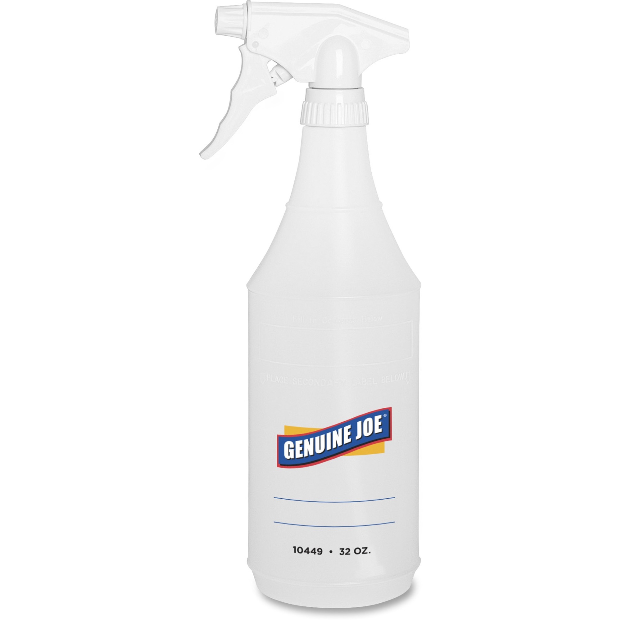 Genuine Joe 32 oz Trigger Spray Bottle - Suitable For Cleaning - Adjustable, Flexible, Graduated - 24 / Carton - Clear Genuine Joe 32 oz Trigger Spray Bottle - Suitable For Cleaning - Adjustable, Flexible, Graduated - 24 / Carton - Clear