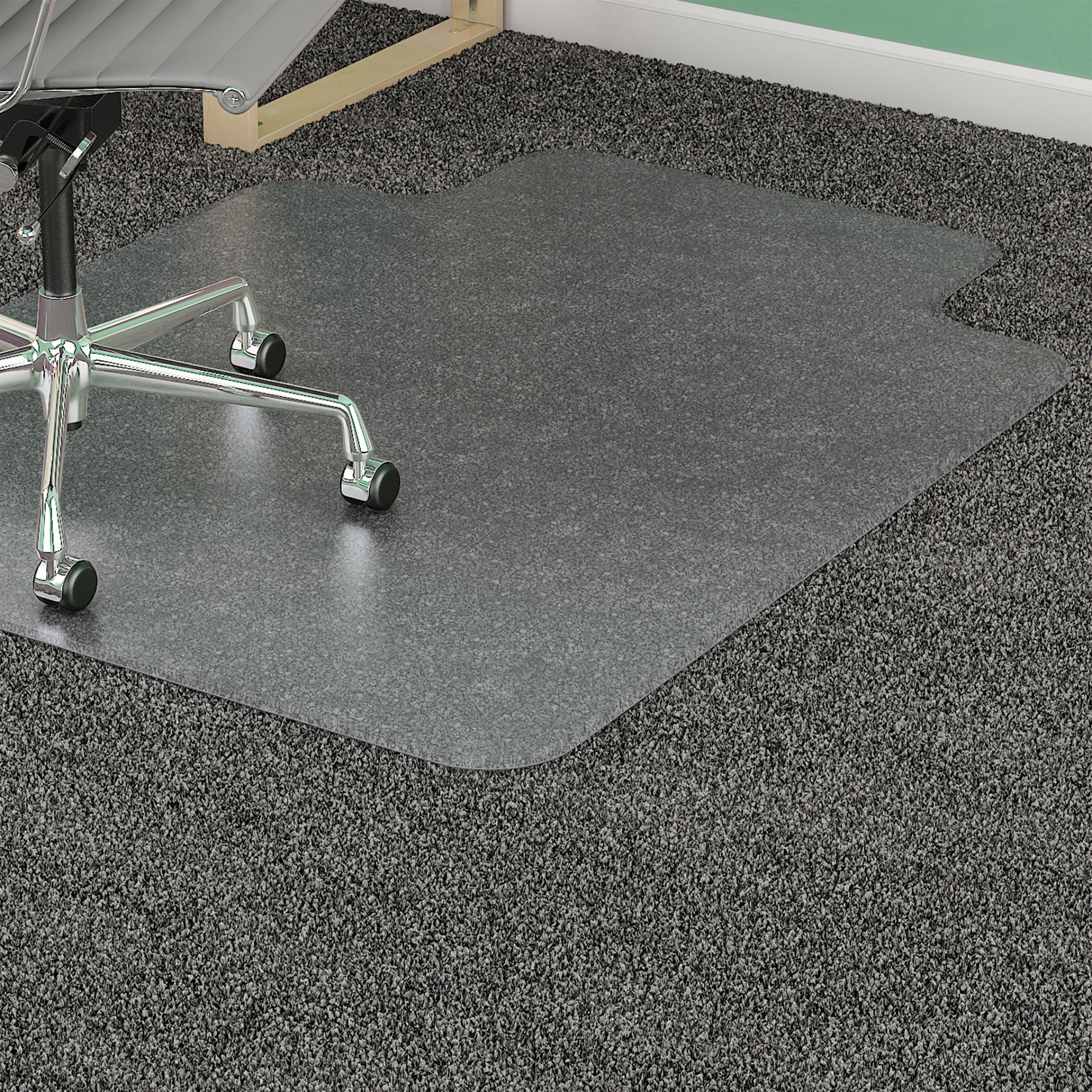 Lorell Medium-pile Chairmat - Carpeted Floor - 48 Lorell Medium-pile Chairmat - Carpeted Floor - 48