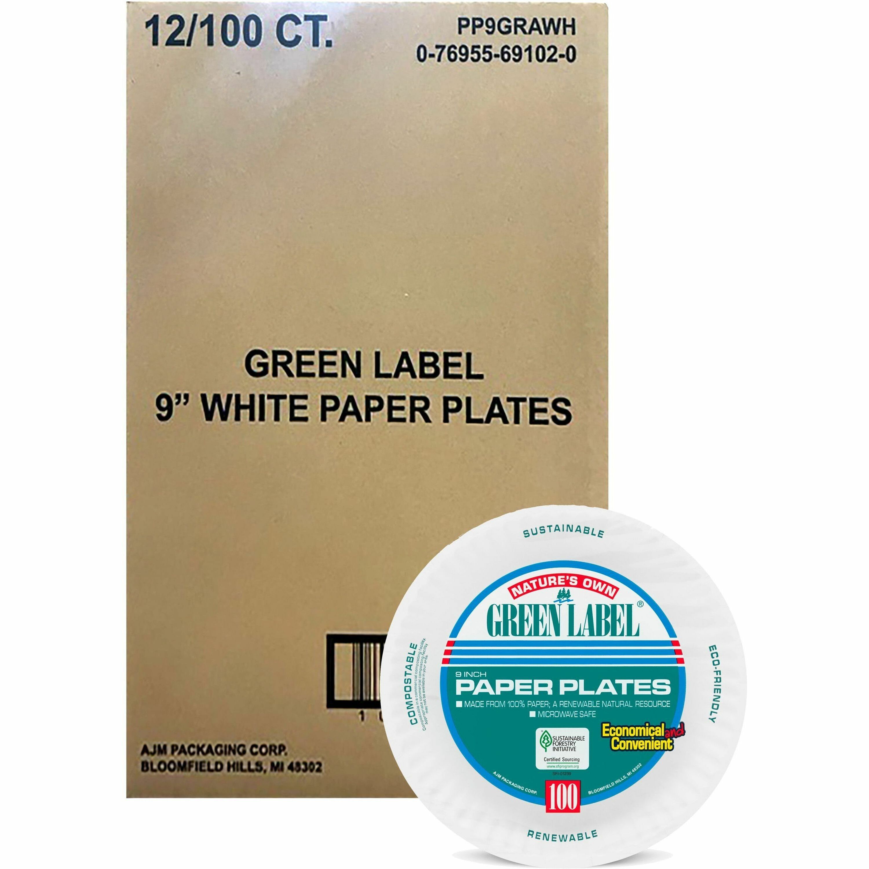 Economy Paper Plates, 9 Economy Paper Plates, 9