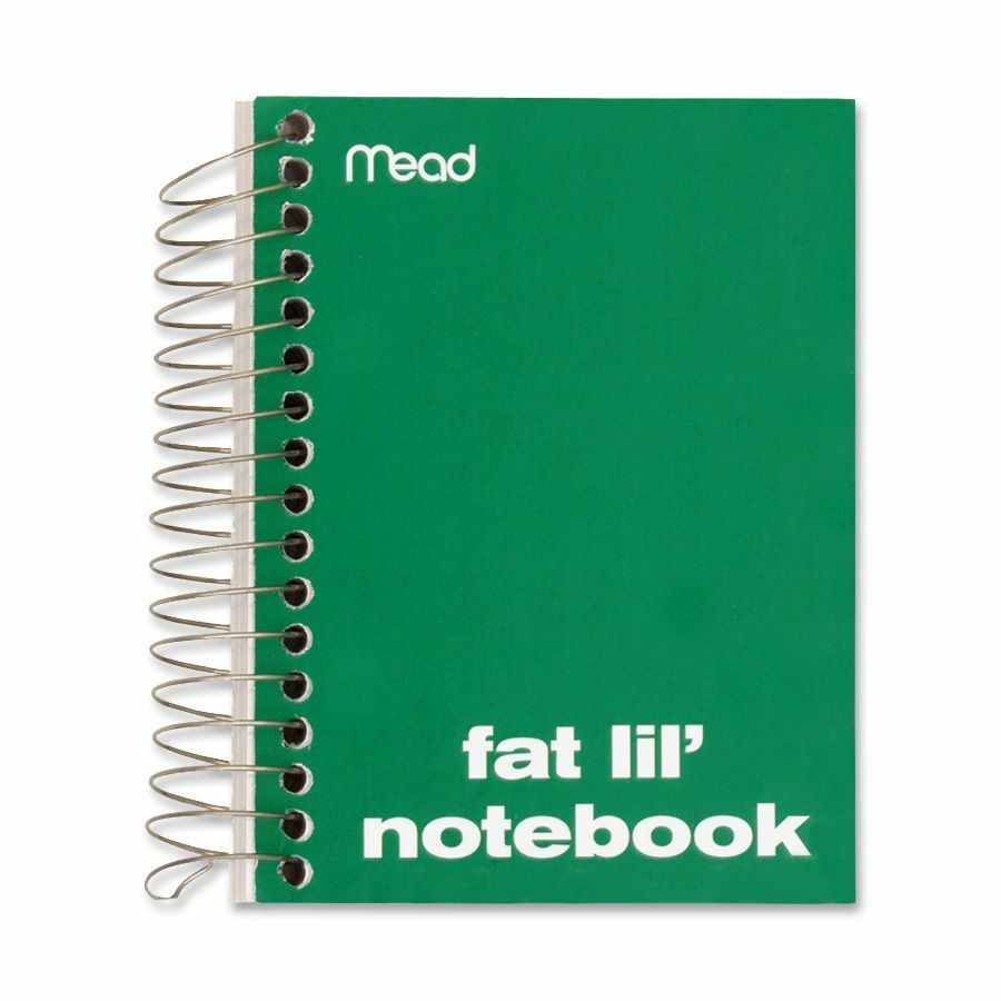 Mead Fat Lil' Notebook - 200 Sheets - Wire Bound - 4 Mead Fat Lil' Notebook - 200 Sheets - Wire Bound - 4