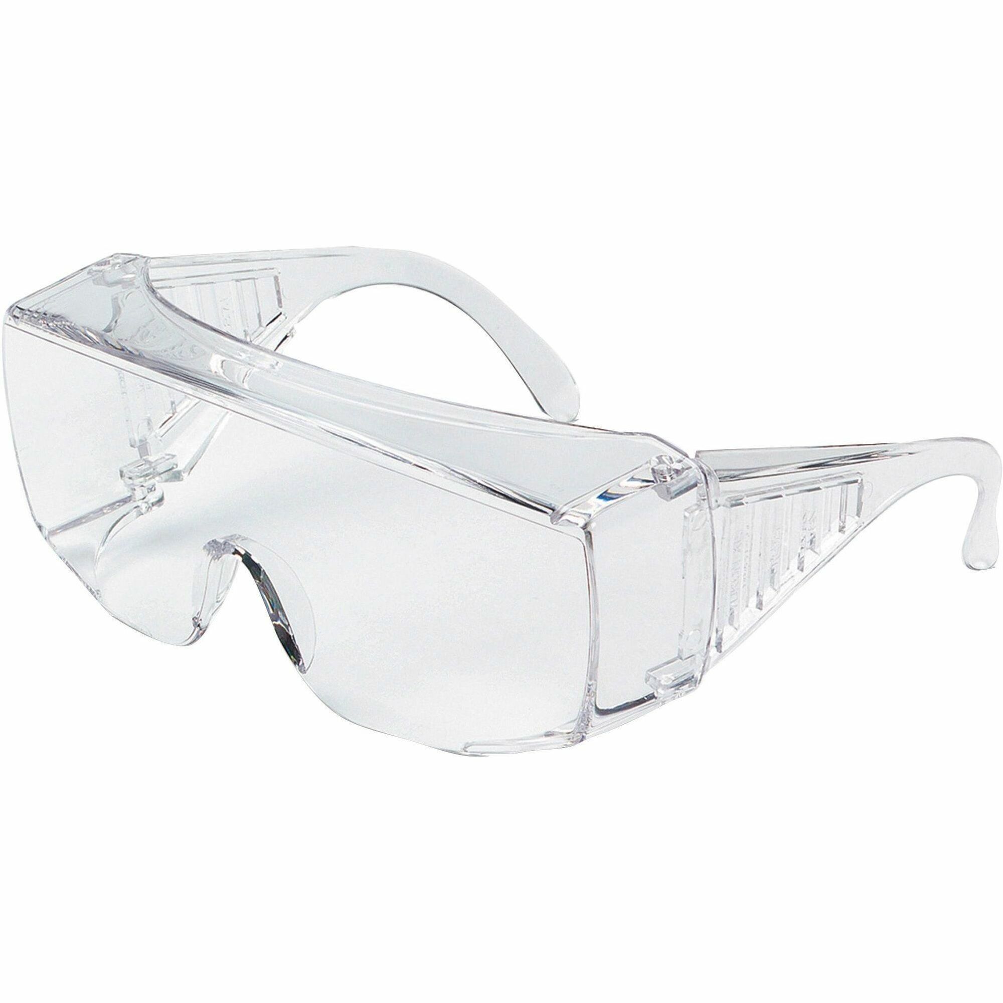 MCR Safety 9800 Series Clear Uncoated Lens Safety Glasses - Ultraviolet Protection - Polycarbonate - Clear - Side Shield - 1 Each MCR Safety 9800 Series Clear Uncoated Lens Safety Glasses - Ultraviolet Protection - Polycarbonate - Clear - Side Shield - 1 Each