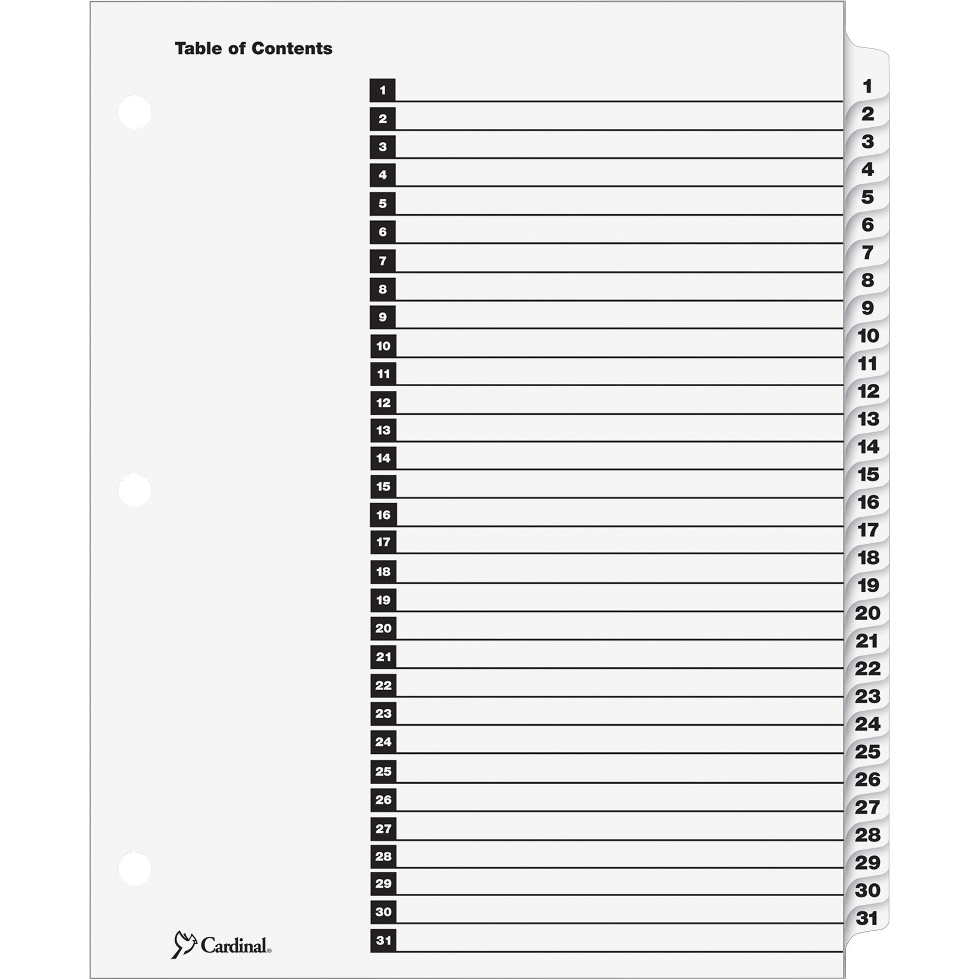 OneStep Daily Index System by Cardinal® CRD60113CB