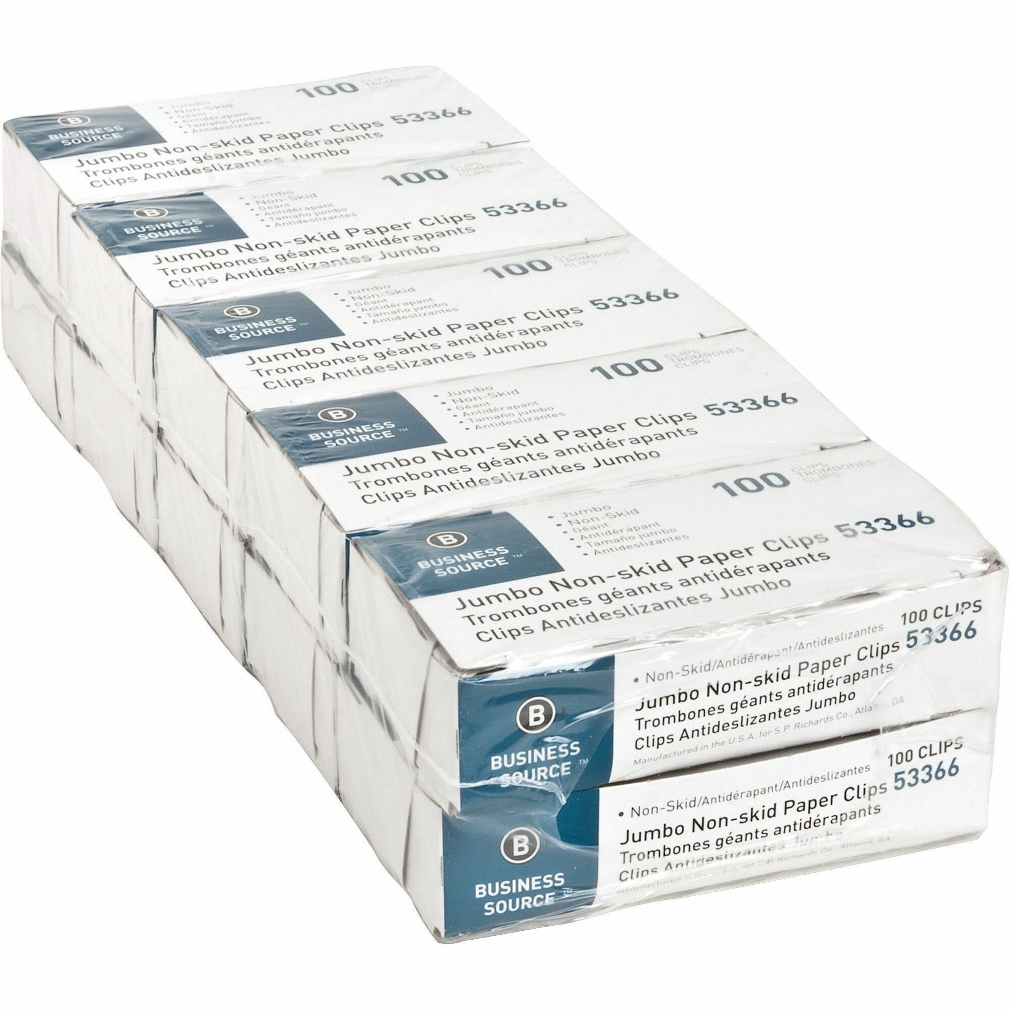 Jumbo Nonskid Paper Clips by Business Source BSN53366