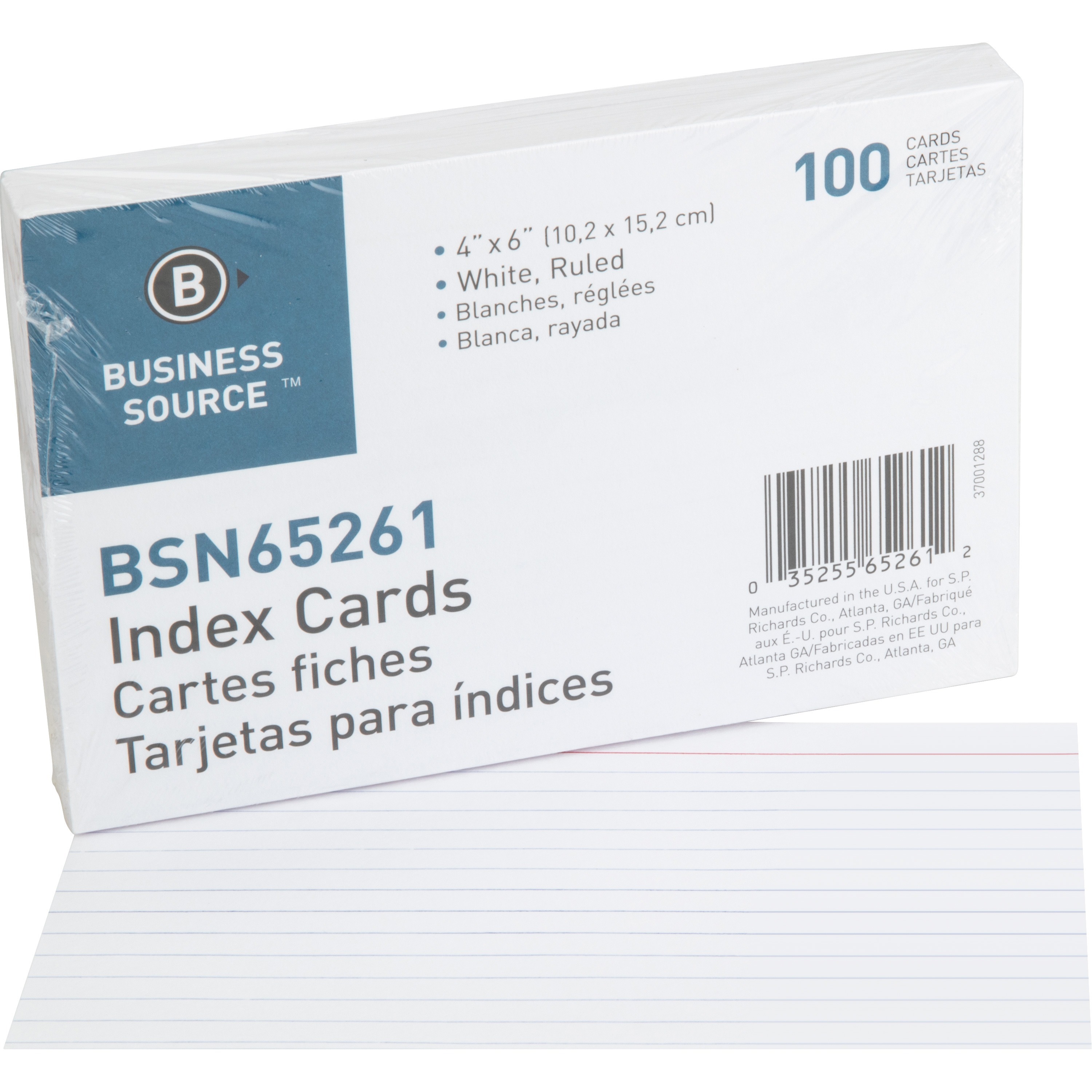 Business Source Ruled Index Cards - 6 Business Source Ruled Index Cards - 6