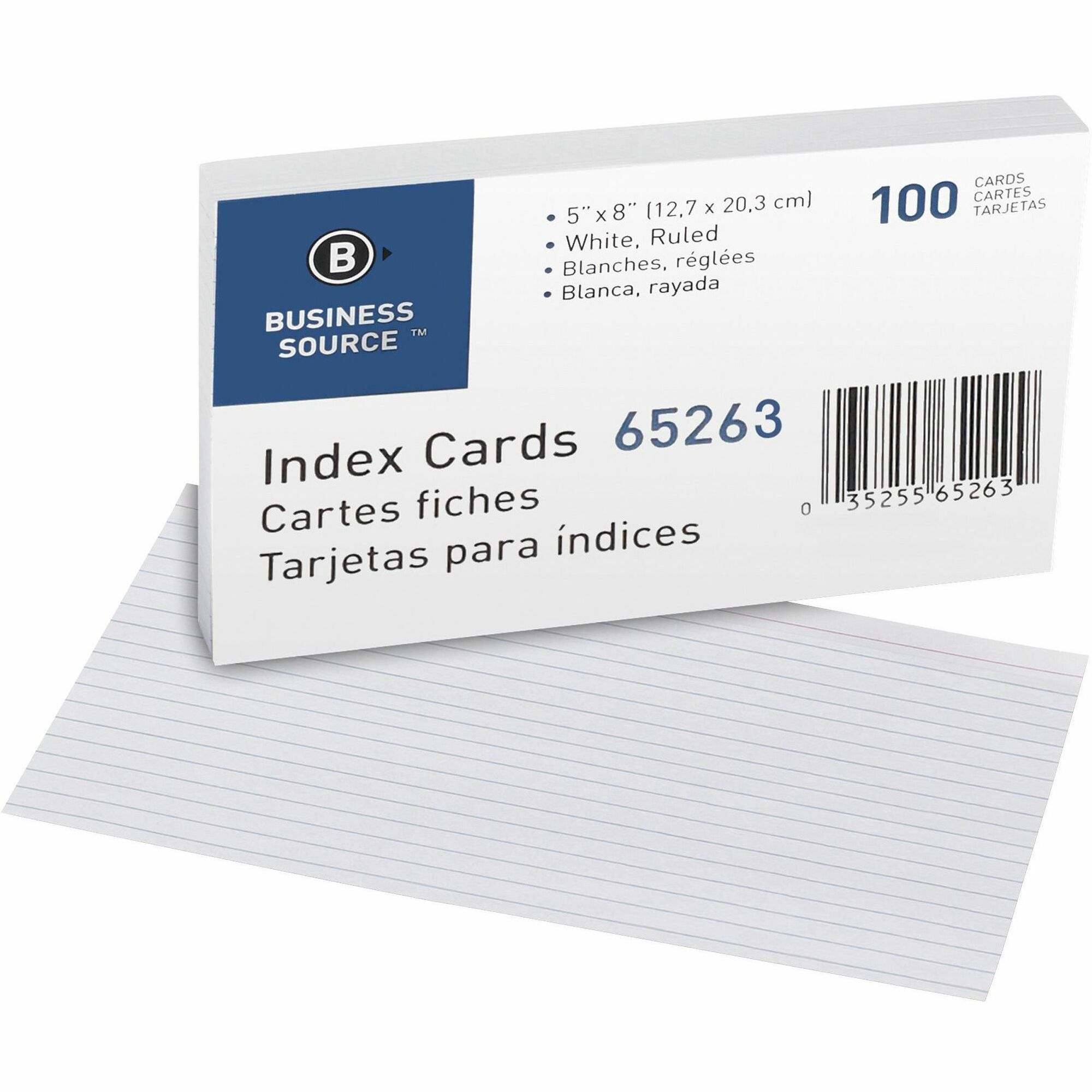 Business Source Ruled Index Cards - 8 Business Source Ruled Index Cards - 8