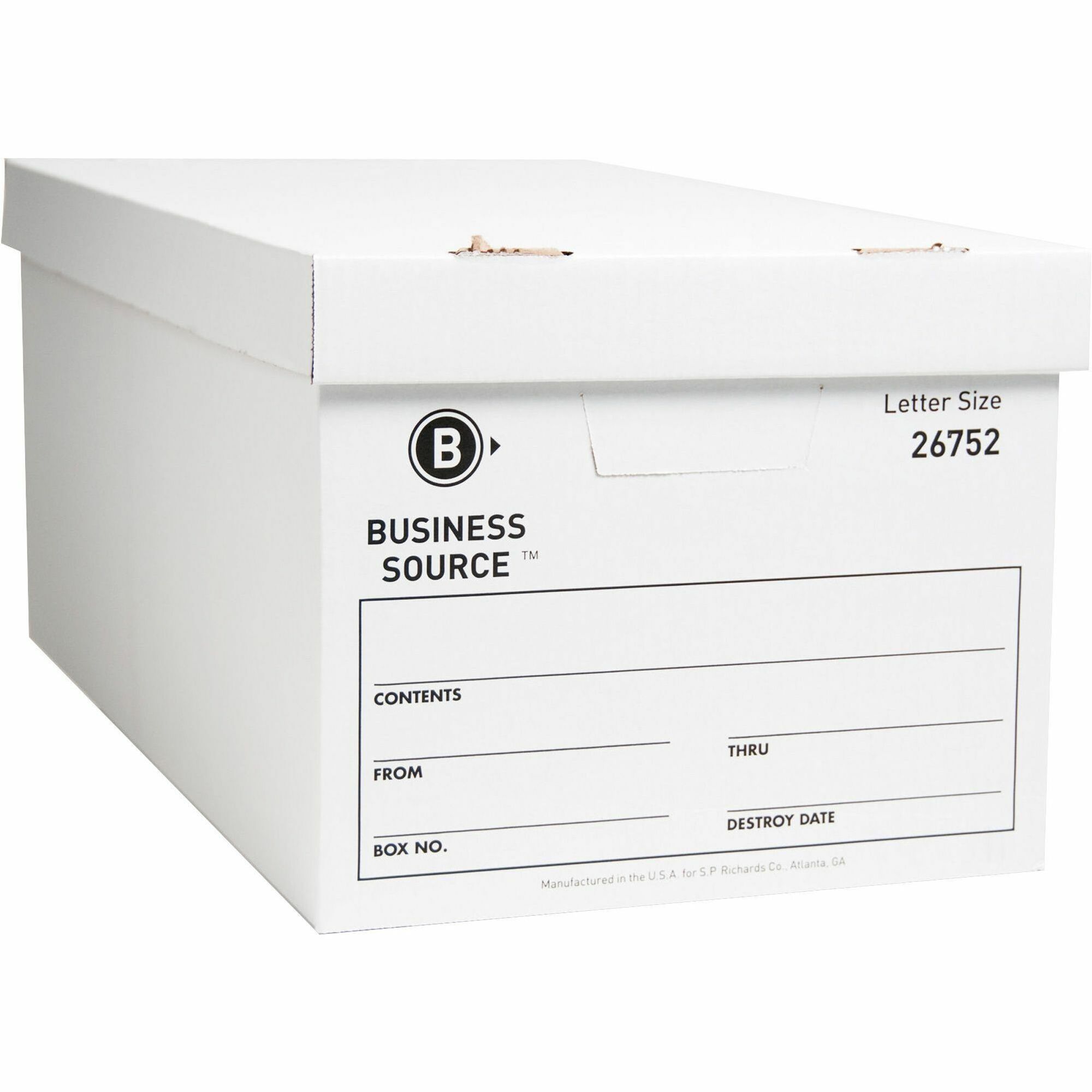 Business Source Lift-off Lid Light Duty Storage Box - External Dimensions: 12 Business Source Lift-off Lid Light Duty Storage Box - External Dimensions: 12
