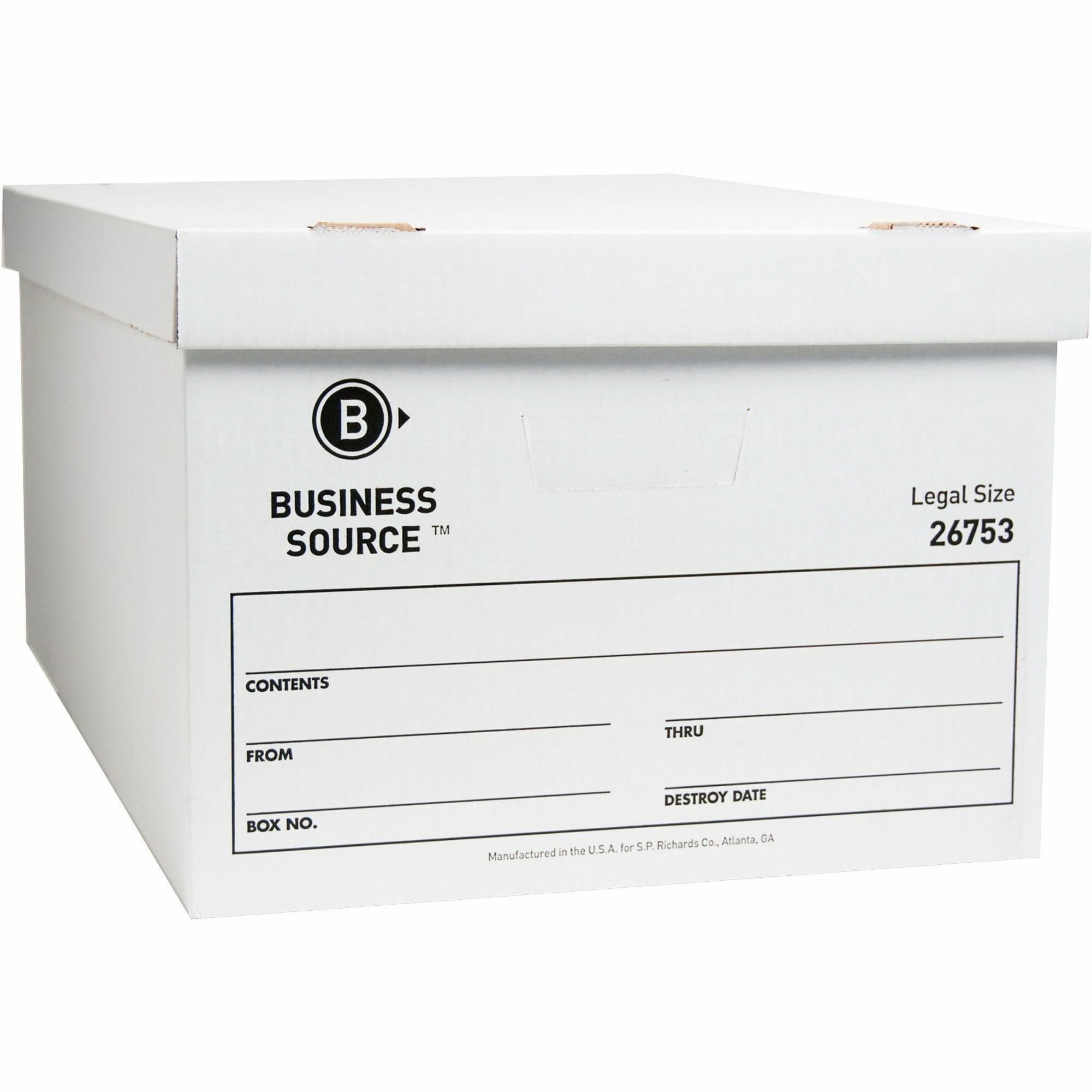 Business Source Lift-off Lid Light Duty Storage Box - External Dimensions: 15 Business Source Lift-off Lid Light Duty Storage Box - External Dimensions: 15