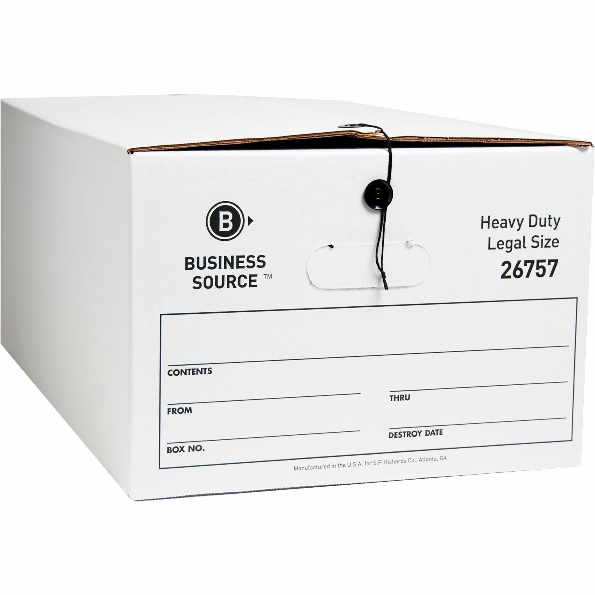 Business Source Heavy Duty Legal Size Storage Box - External Dimensions: 15 Business Source Heavy Duty Legal Size Storage Box - External Dimensions: 15