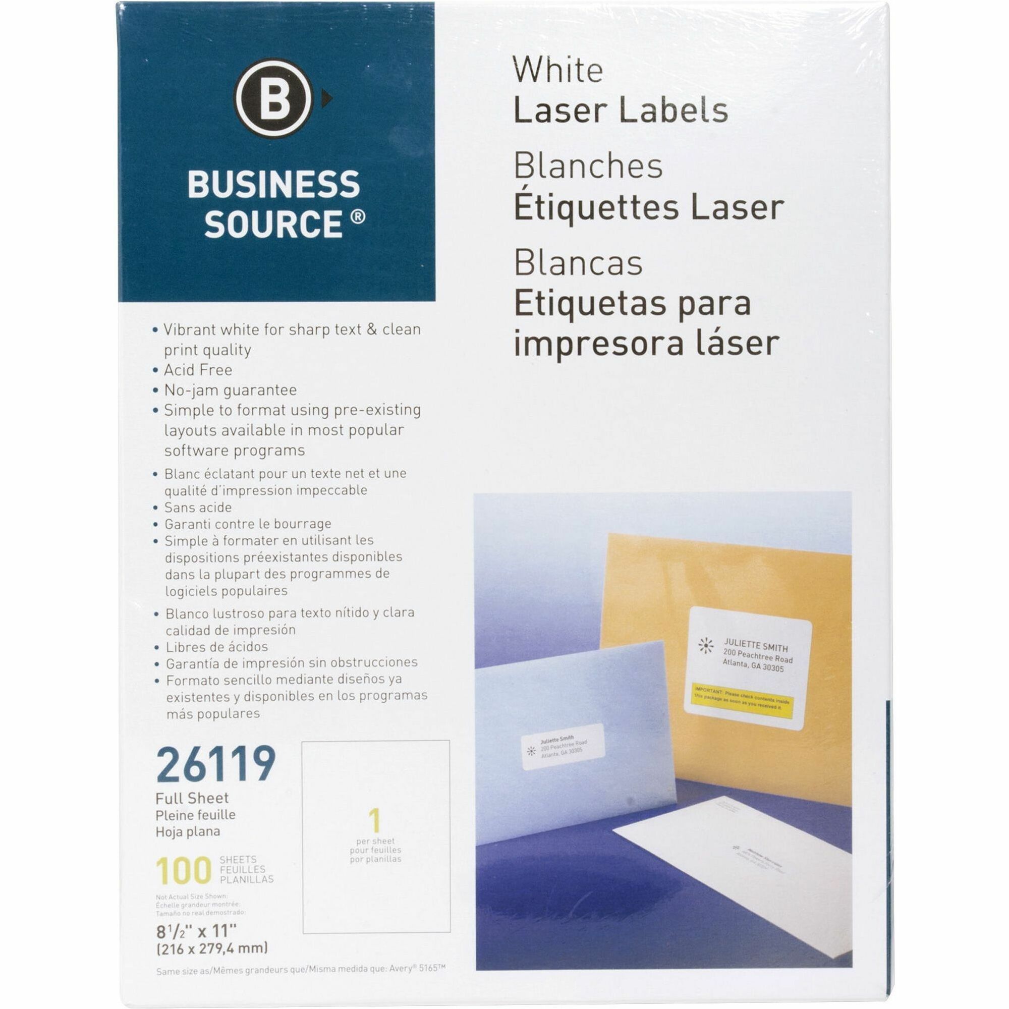 Business Source Shipping Labels - 5 1/2 Business Source Shipping Labels - 5 1/2