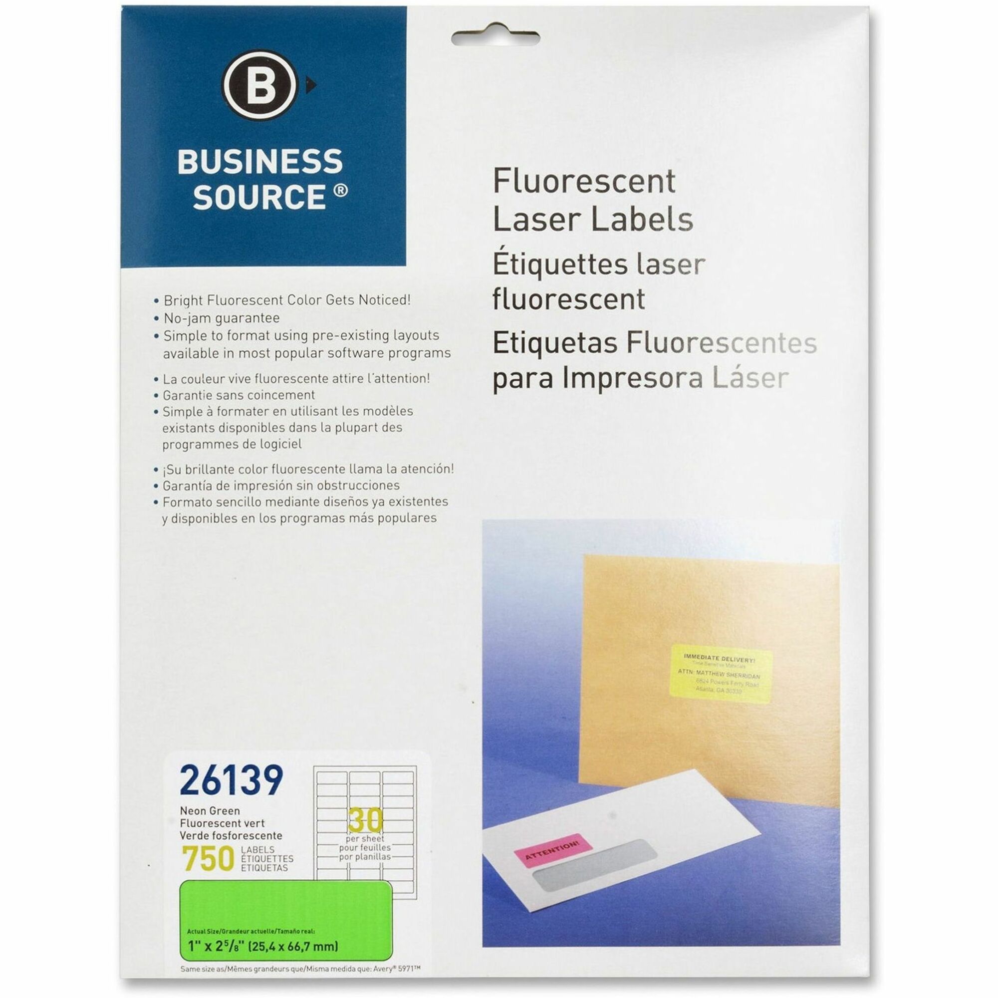 Business Source Neon Labels - 1 Business Source Neon Labels - 1