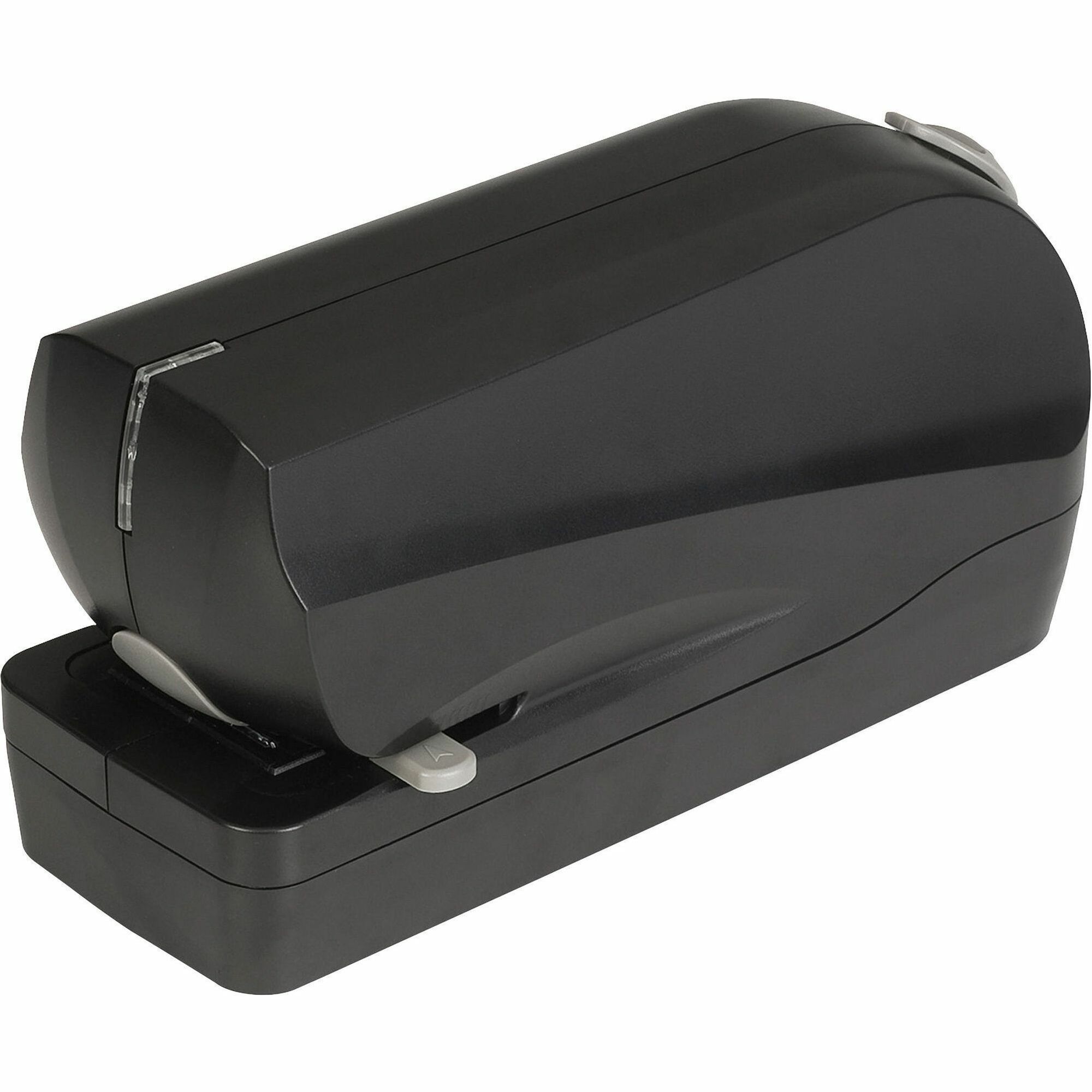 Business Source Electric Flat Clinch Stapler - 20 of 20lb Paper Sheets Capacity - 210 Staple Capacity - Full Strip - 6 x AA Batteries - Battery Included - 1 Each - Black Business Source Electric Flat Clinch Stapler - 20 of 20lb Paper Sheets Capacity - 210 Staple Capacity - Full Strip - 6 x AA Batteries - Battery Included - 1 Each - Black