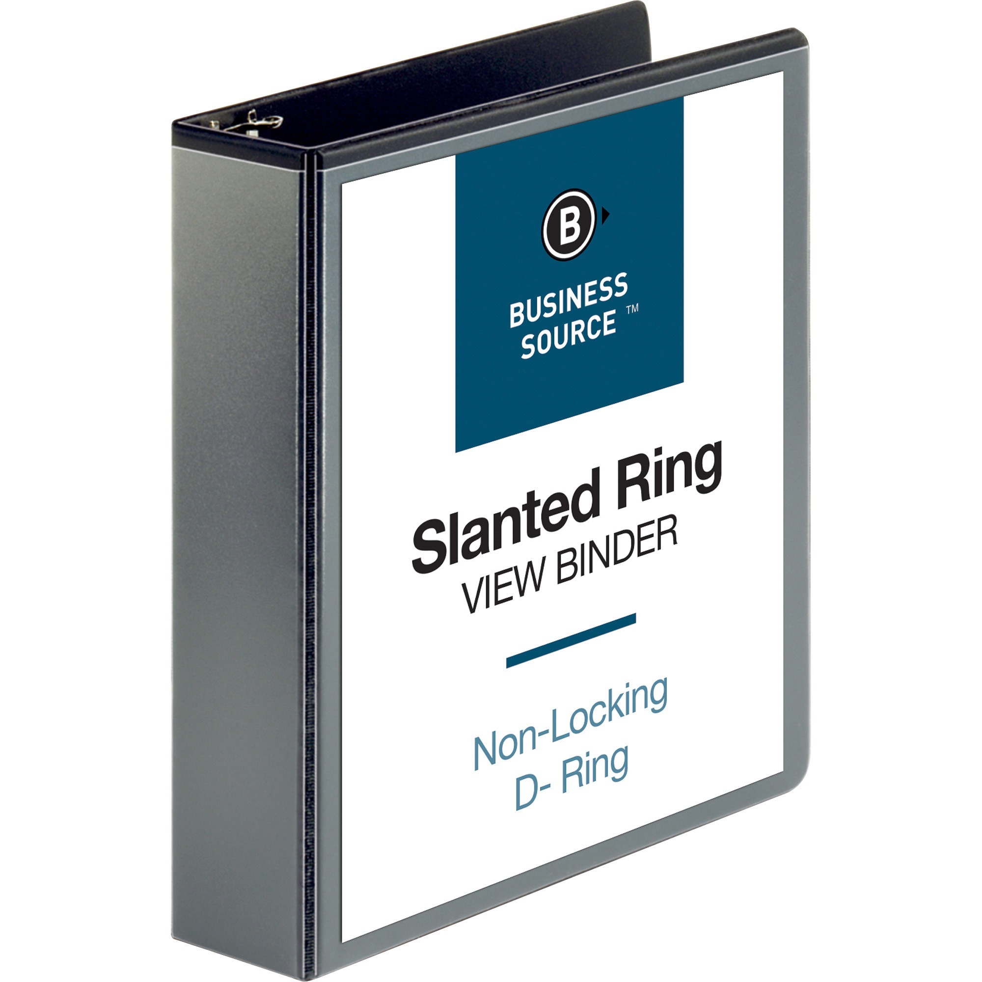 Business Source Basic D-Ring White View Binders - 2 Business Source Basic D-Ring White View Binders - 2