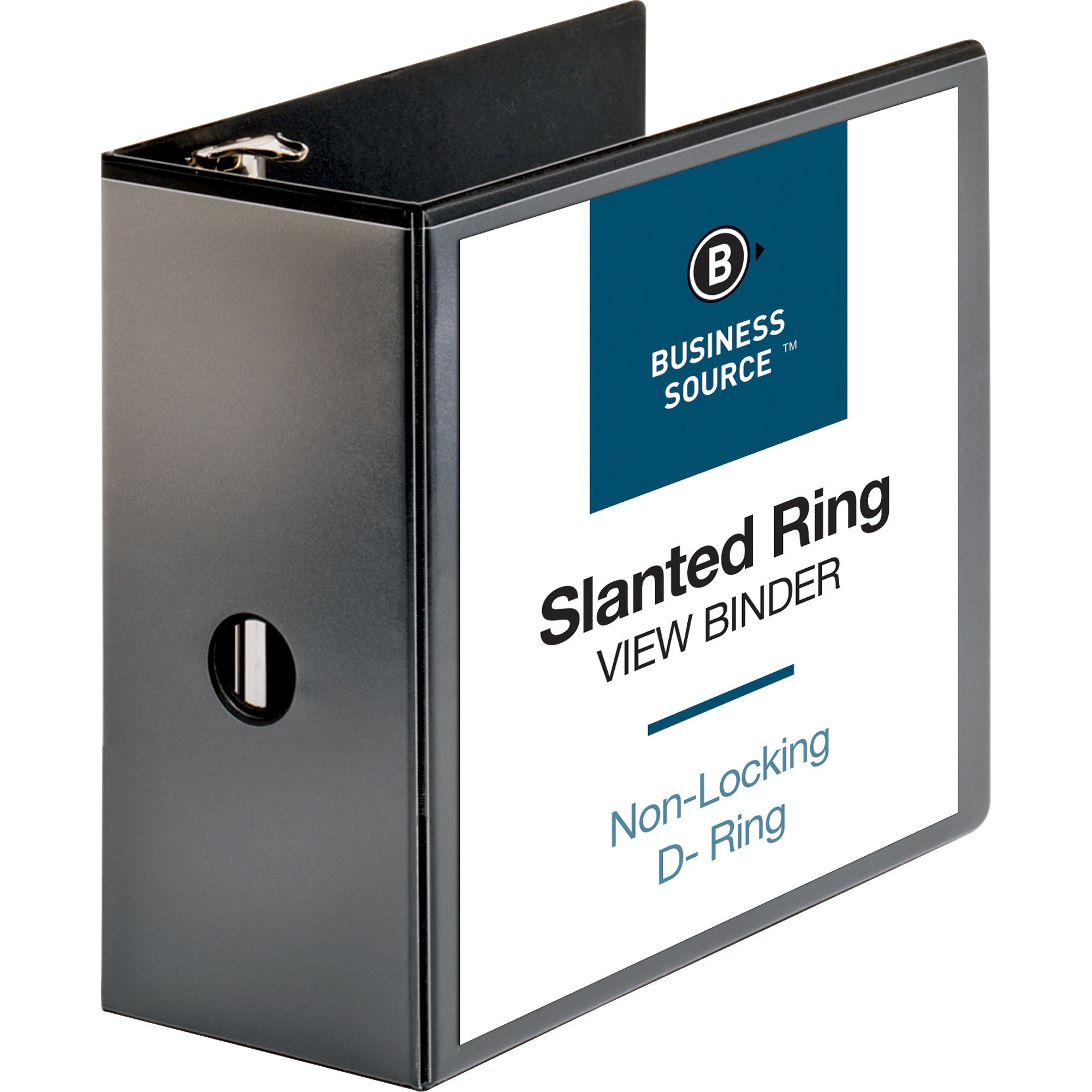 Business Source Basic D-Ring View Binders - 5 Business Source Basic D-Ring View Binders - 5