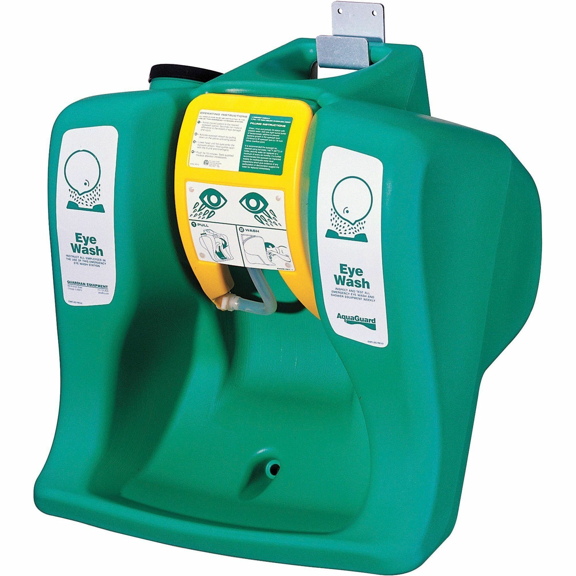 Guardian Equipment Portable Eye Wash Unit - 16 gal - 0.25 Hour - Green Guardian Equipment Portable Eye Wash Unit - 16 gal - 0.25 Hour - Green