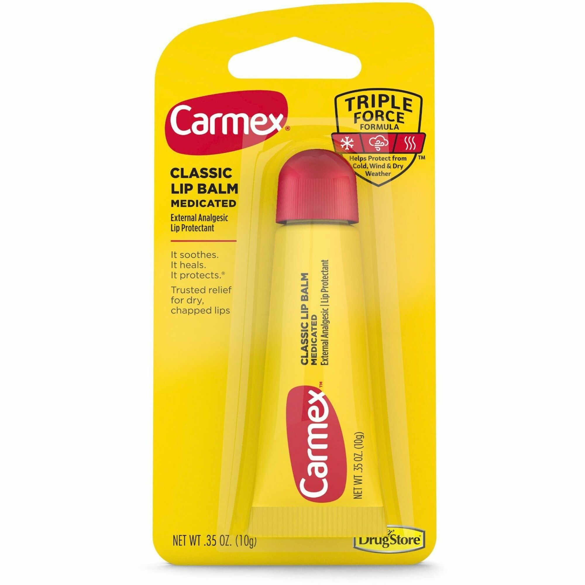 Carmex Medicated Classic Lip Balm - Cream - 0.35 fl oz - Tube - Applicable on Lip - Moisturising - 6 / Box Carmex Medicated Classic Lip Balm - Cream - 0.35 fl oz - Tube - Applicable on Lip - Moisturising - 6 / Box
