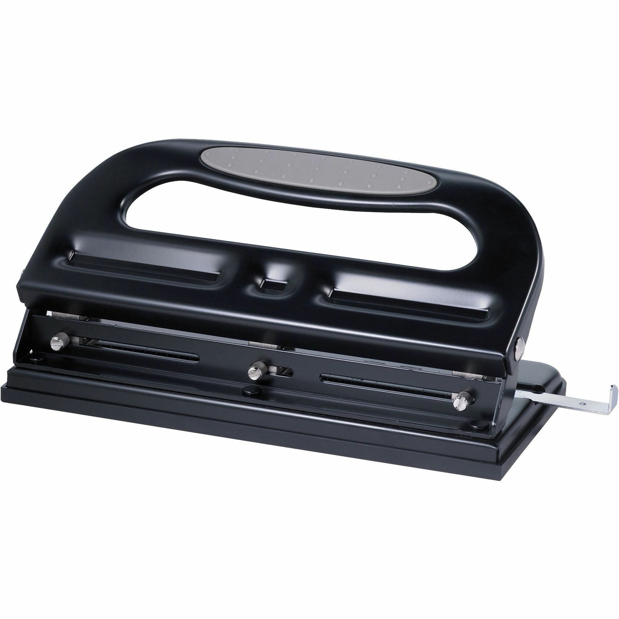 Business Source Three-hole Heavy-duty Punch - 3 Punch Head(s) - 40 Sheet of 20lb Paper - 9/32 Business Source Three-hole Heavy-duty Punch - 3 Punch Head(s) - 40 Sheet of 20lb Paper - 9/32