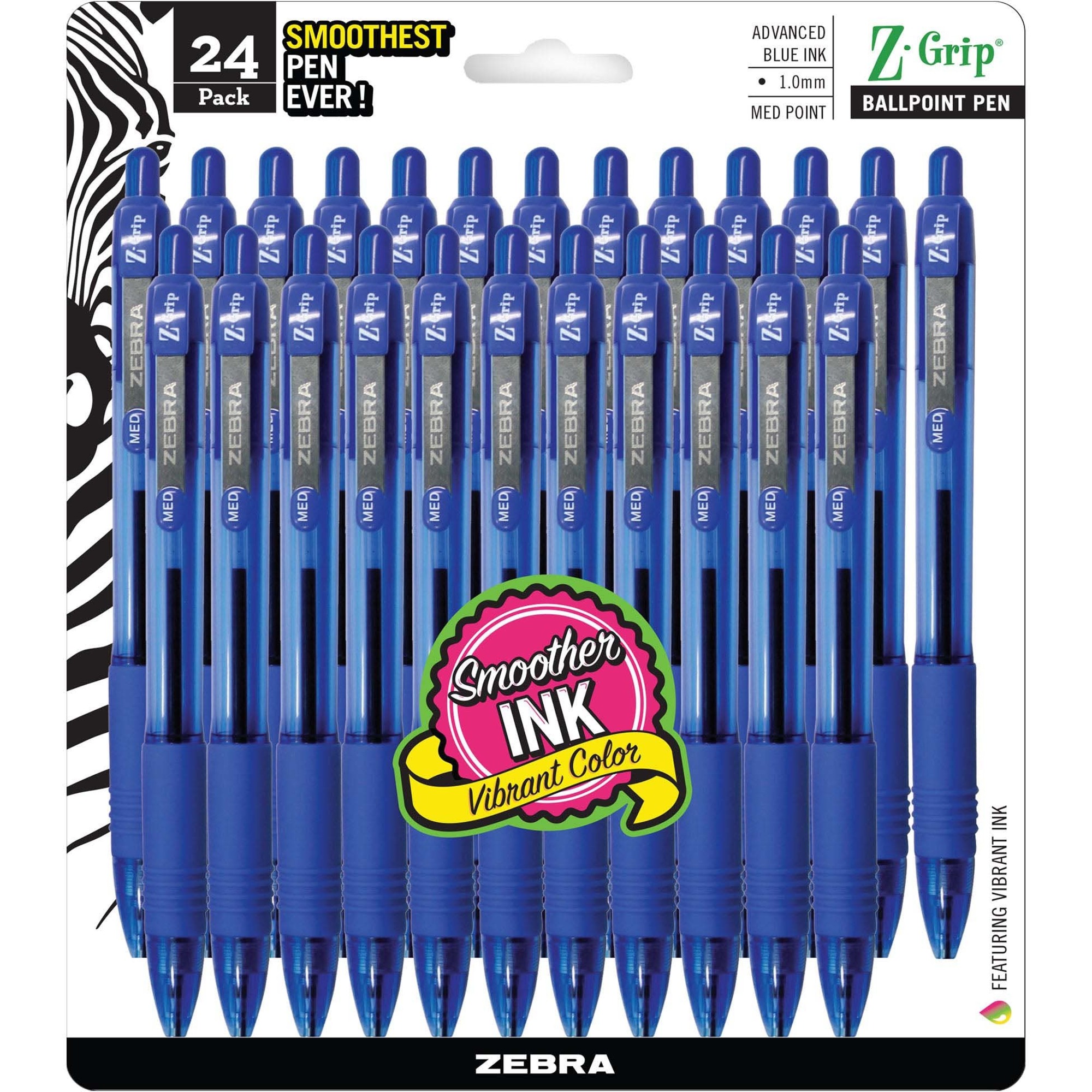 Z-Grip Retractable Ballpoint Pens by Zebra® ZEB12225