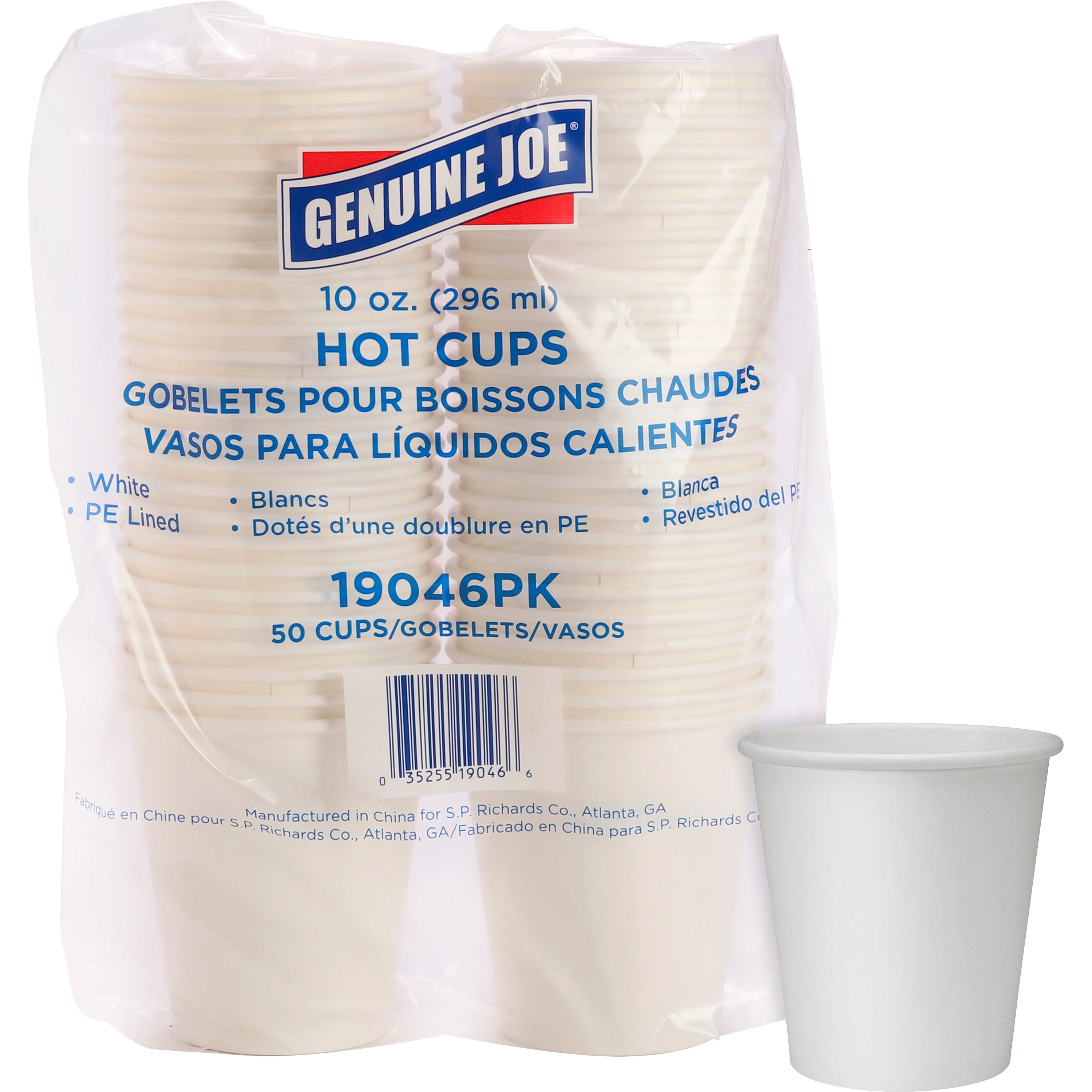 Genuine Joe 10 oz Disposable Hot Cups - 50 / Pack - 20 / Carton - White - Polyurethane - Hot Drink, Beverage Genuine Joe 10 oz Disposable Hot Cups - 50 / Pack - 20 / Carton - White - Polyurethane - Hot Drink, Beverage