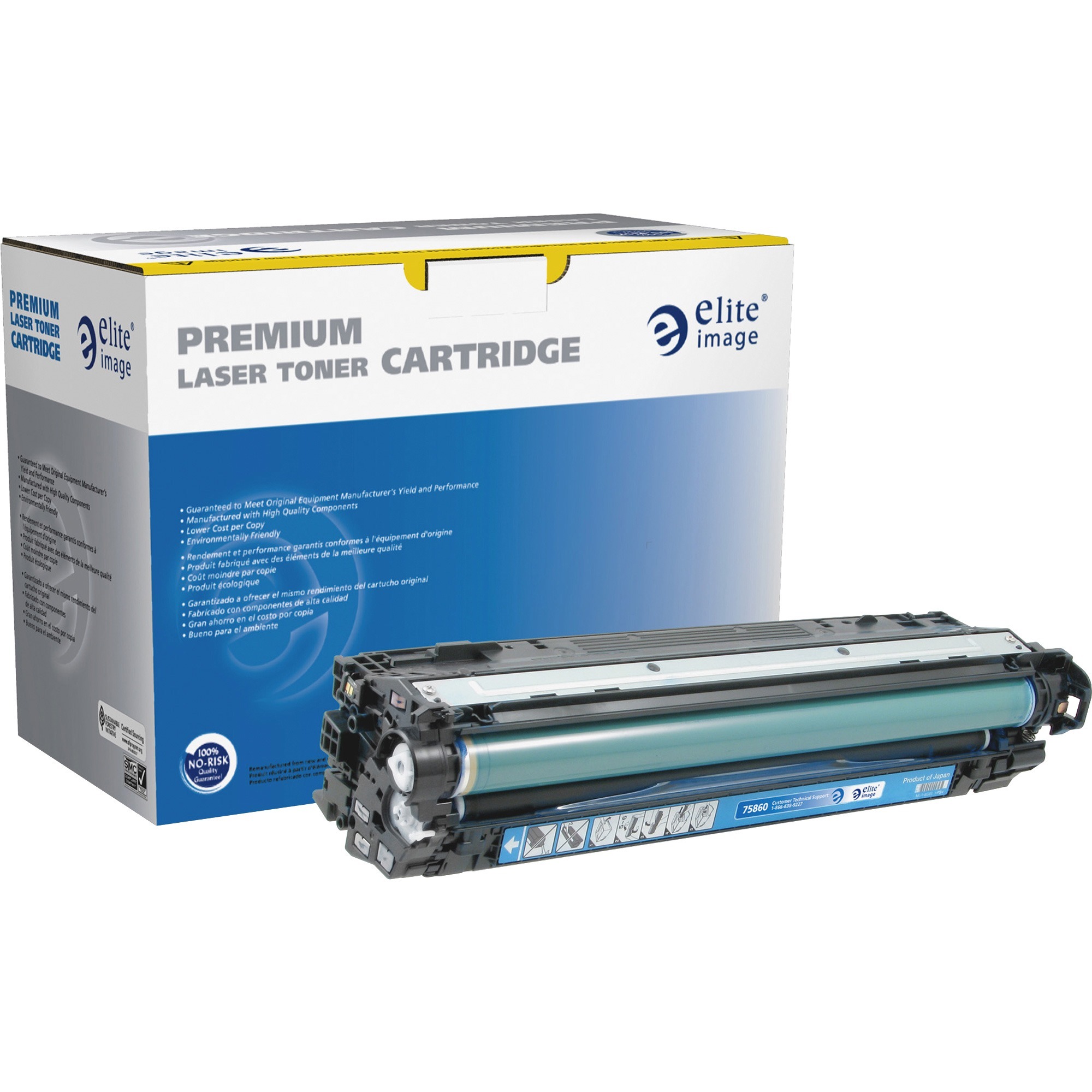 Elite Image Remanufactured Toner Cartridge - Alternative for HP 307A (CE741A) - Laser - 7300 Pages - Cyan - 1 Each Elite Image Remanufactured Toner Cartridge - Alternative for HP 307A (CE741A) - Laser - 7300 Pages - Cyan - 1 Each