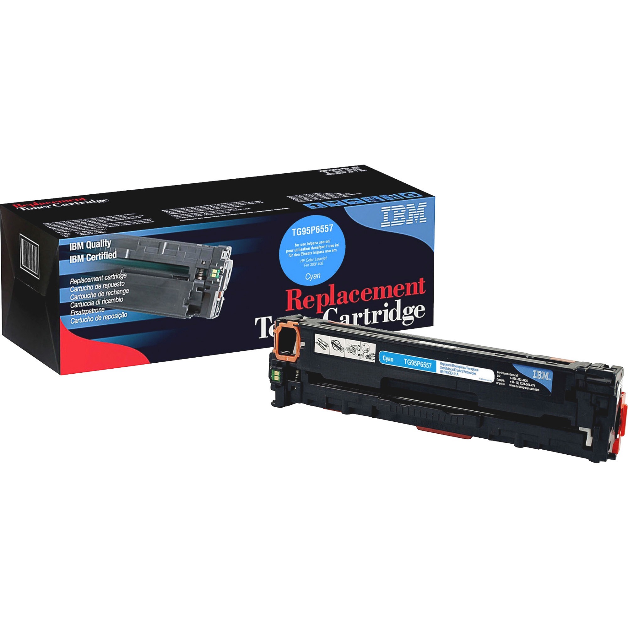 IBM Remanufactured Toner Cartridge - Alternative for HP 305A (CE411A) - Laser - 2600 Pages - Cyan - 1 Each IBM Remanufactured Toner Cartridge - Alternative for HP 305A (CE411A) - Laser - 2600 Pages - Cyan - 1 Each