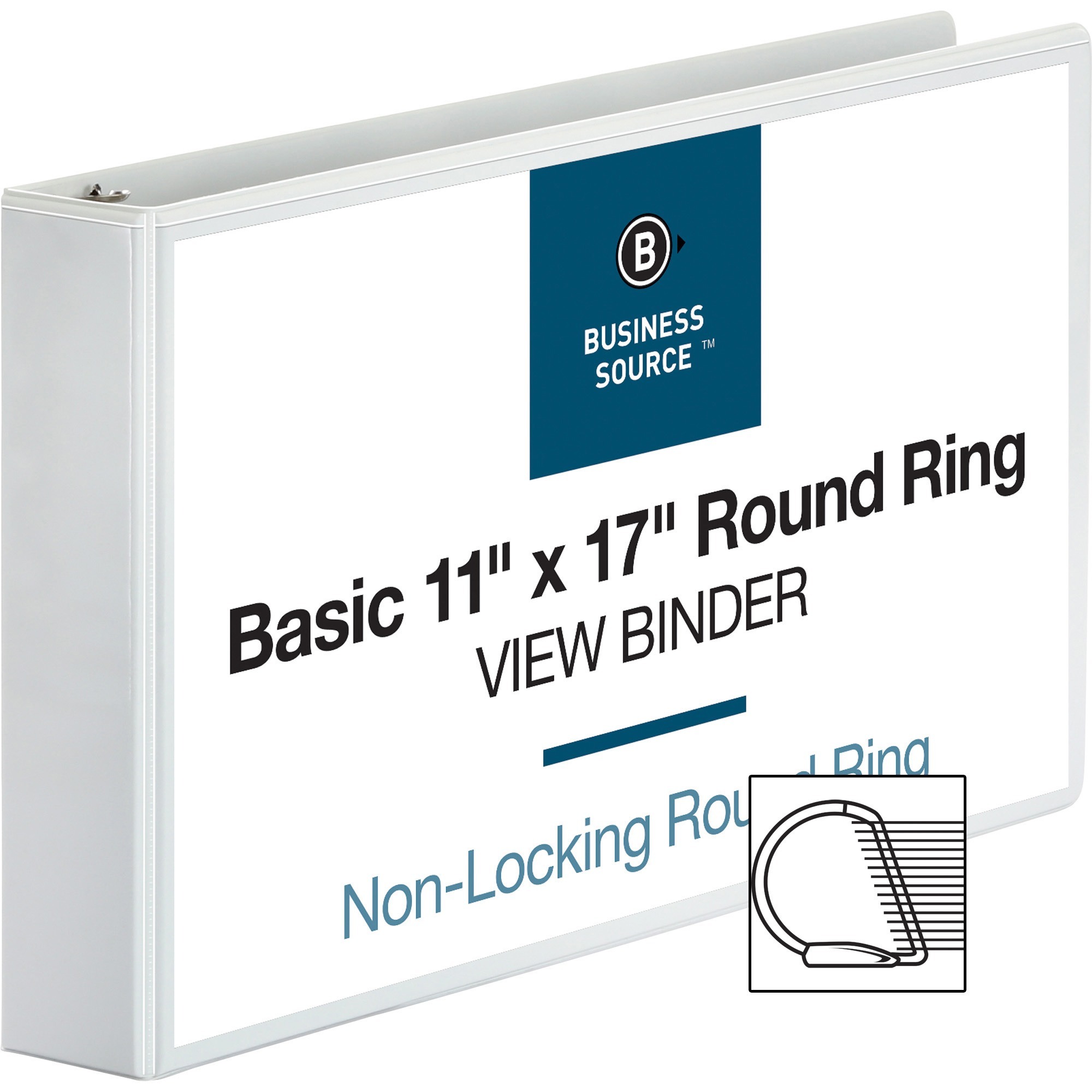 Business Source Tabloid-size Round Ring Reference Binder - 2 Business Source Tabloid-size Round Ring Reference Binder - 2