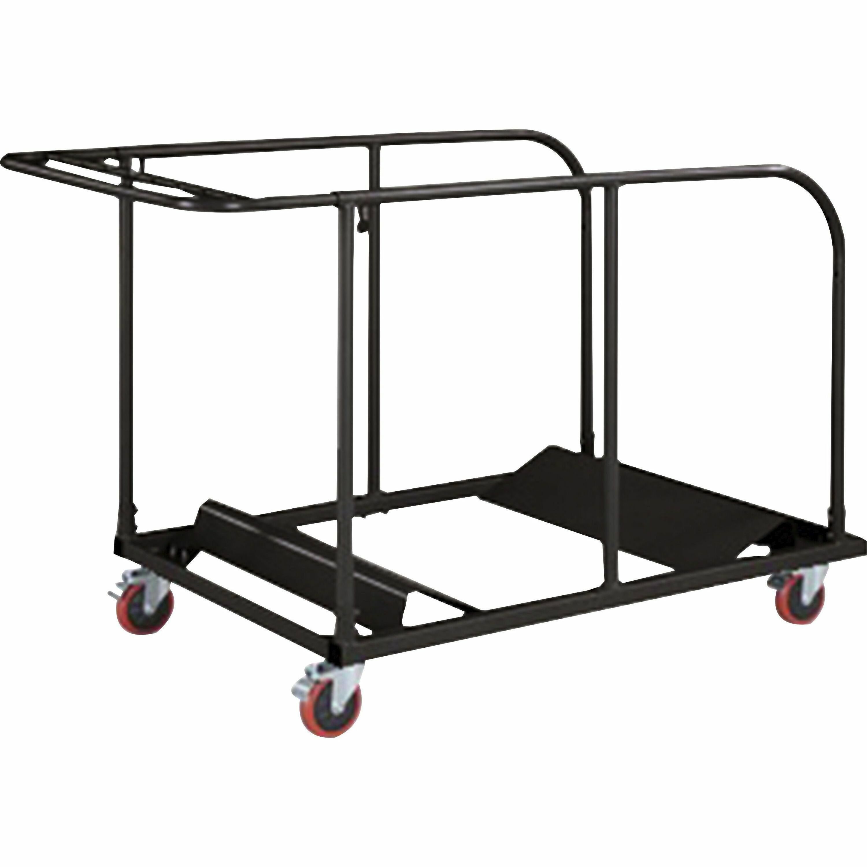 Lorell Round Planet Table Trolley Cart - Steel - x 52 Lorell Round Planet Table Trolley Cart - Steel - x 52