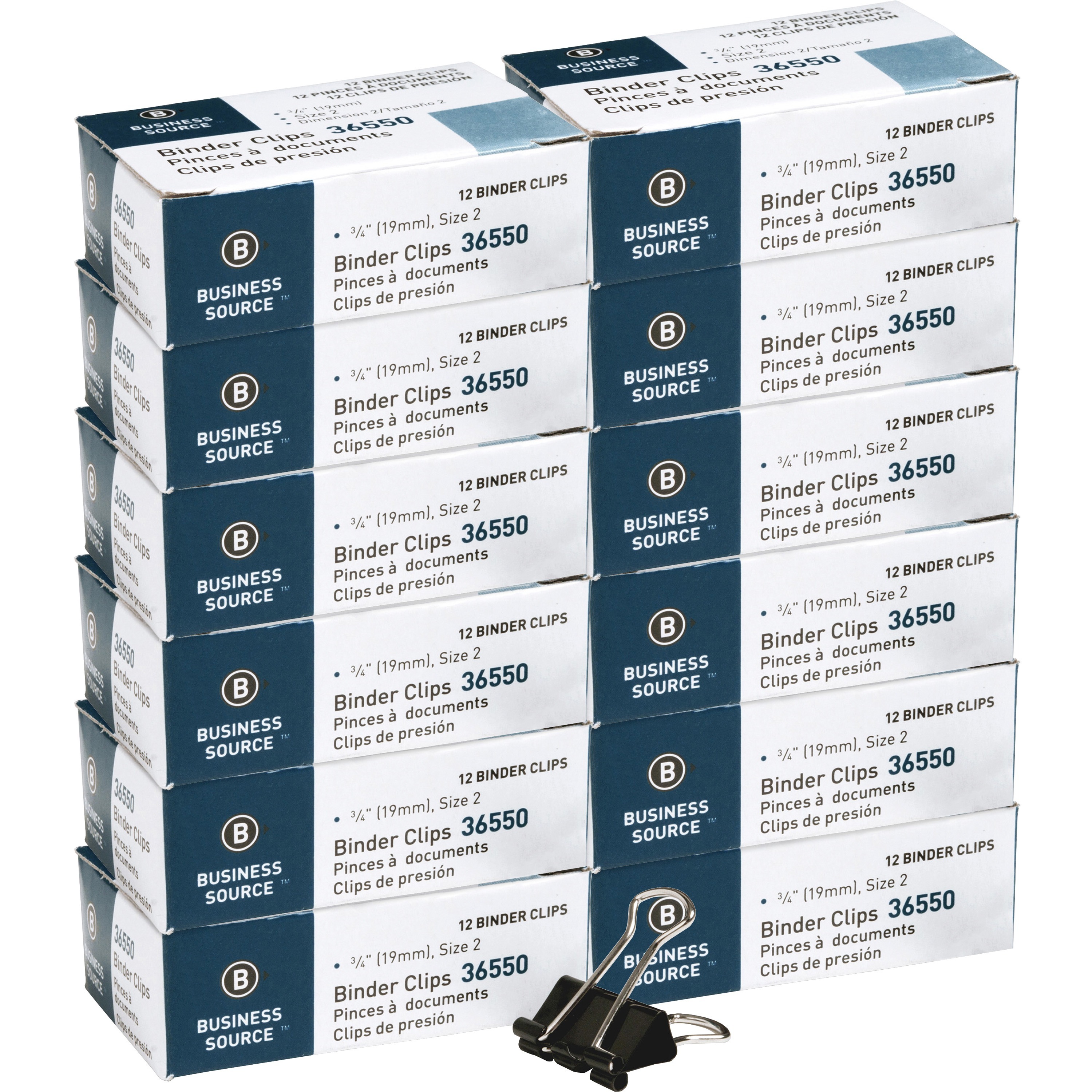 Business Source Fold-back Binder Clips - Small - 0.8 Business Source Fold-back Binder Clips - Small - 0.8