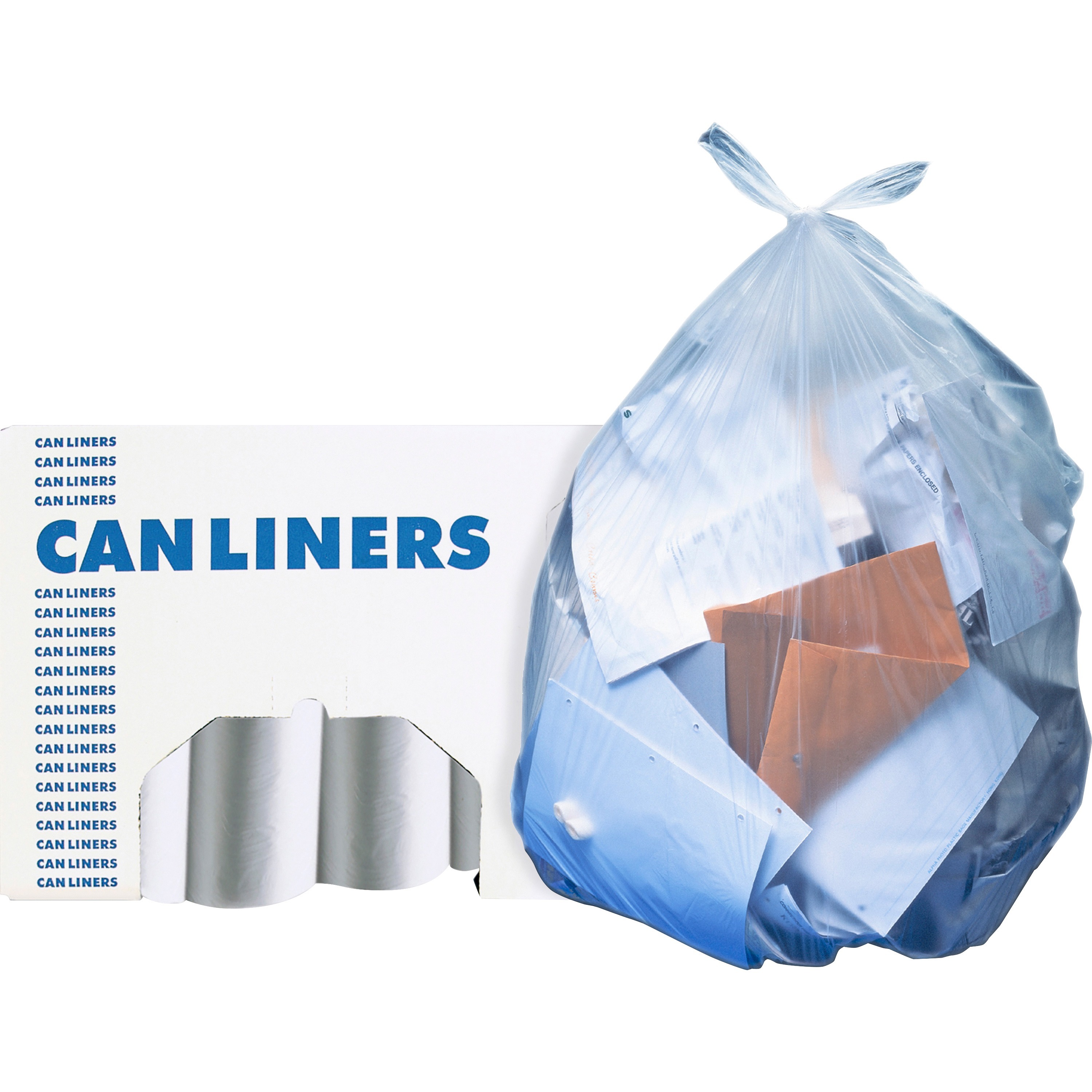 Heritage AccuFit Clear 55-gallon Can Liners - 55 gal/75 lb Capacity - 40 Heritage AccuFit Clear 55-gallon Can Liners - 55 gal/75 lb Capacity - 40