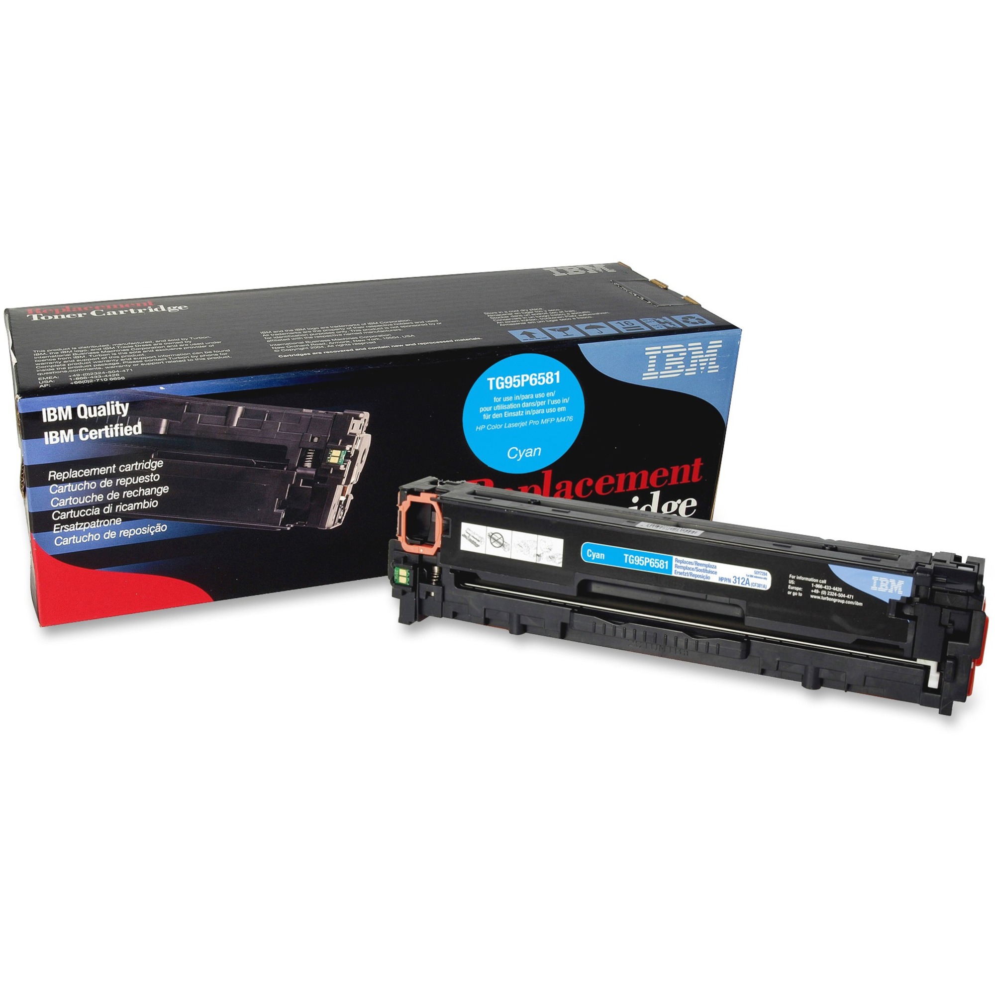 IBM Remanufactured Toner Cartridge - Alternative for HP 312A (CF381A) - Laser - 2700 Pages - Cyan - 1 Each IBM Remanufactured Toner Cartridge - Alternative for HP 312A (CF381A) - Laser - 2700 Pages - Cyan - 1 Each