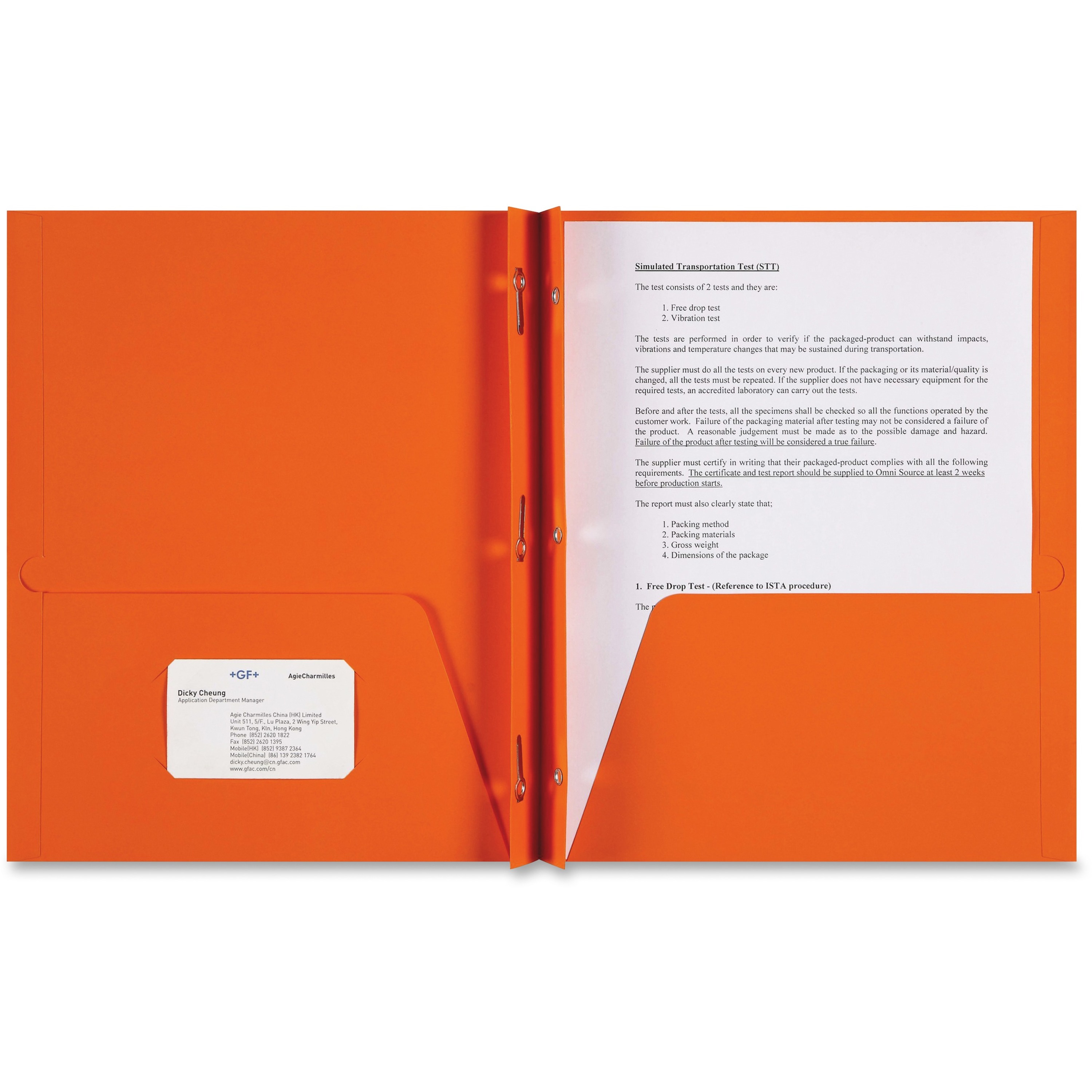 Sparco Letter Pocket Folder - 8 1/2 Sparco Letter Pocket Folder - 8 1/2