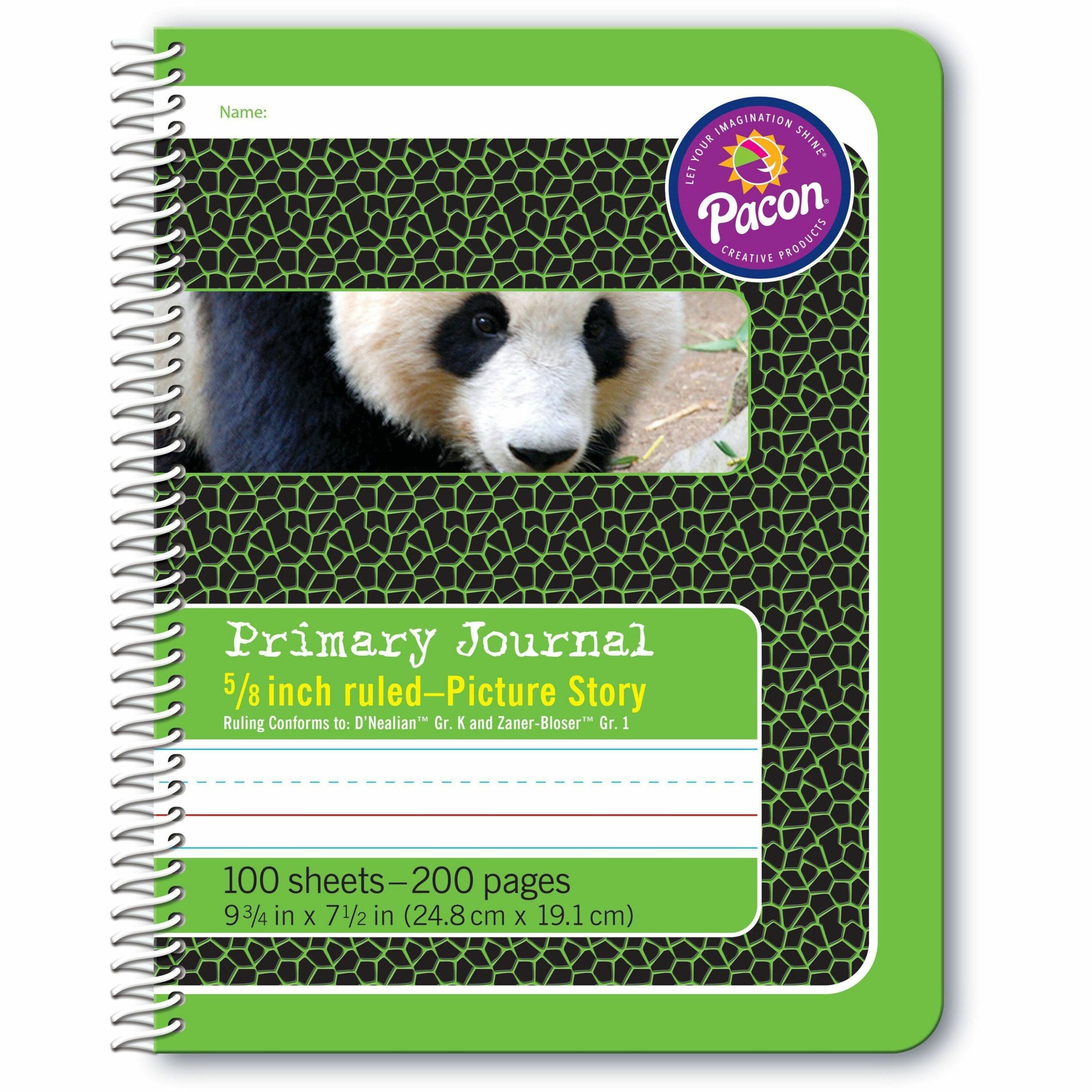 Pacon Composition Book - 100 Sheets - 200 Pages - Spiral Bound - Short Way Ruled - 0.63 Pacon Composition Book - 100 Sheets - 200 Pages - Spiral Bound - Short Way Ruled - 0.63