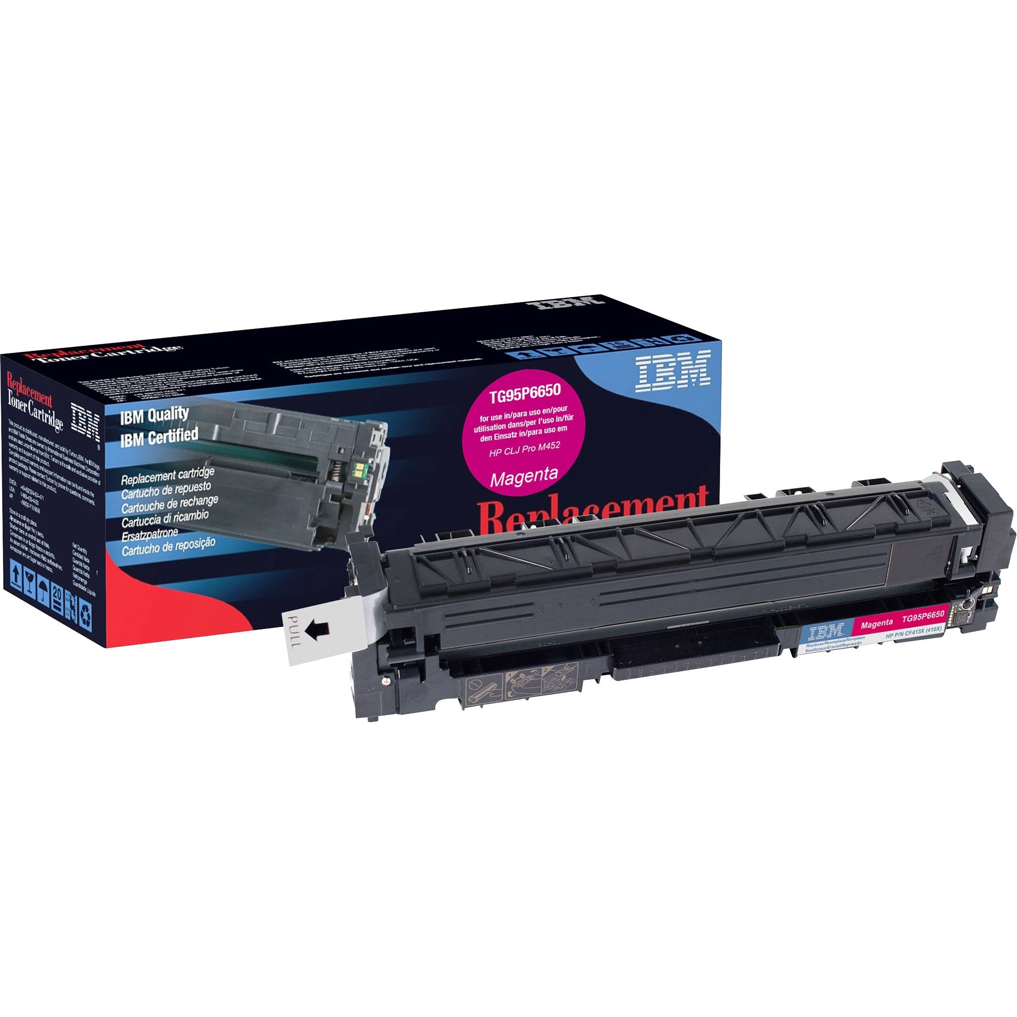 IBM Remanufactured Laser Toner Cartridge - Alternative for HP 410X (CF413X) - Magenta - 1 Each - 5000 IBM Remanufactured Laser Toner Cartridge - Alternative for HP 410X (CF413X) - Magenta - 1 Each - 5000