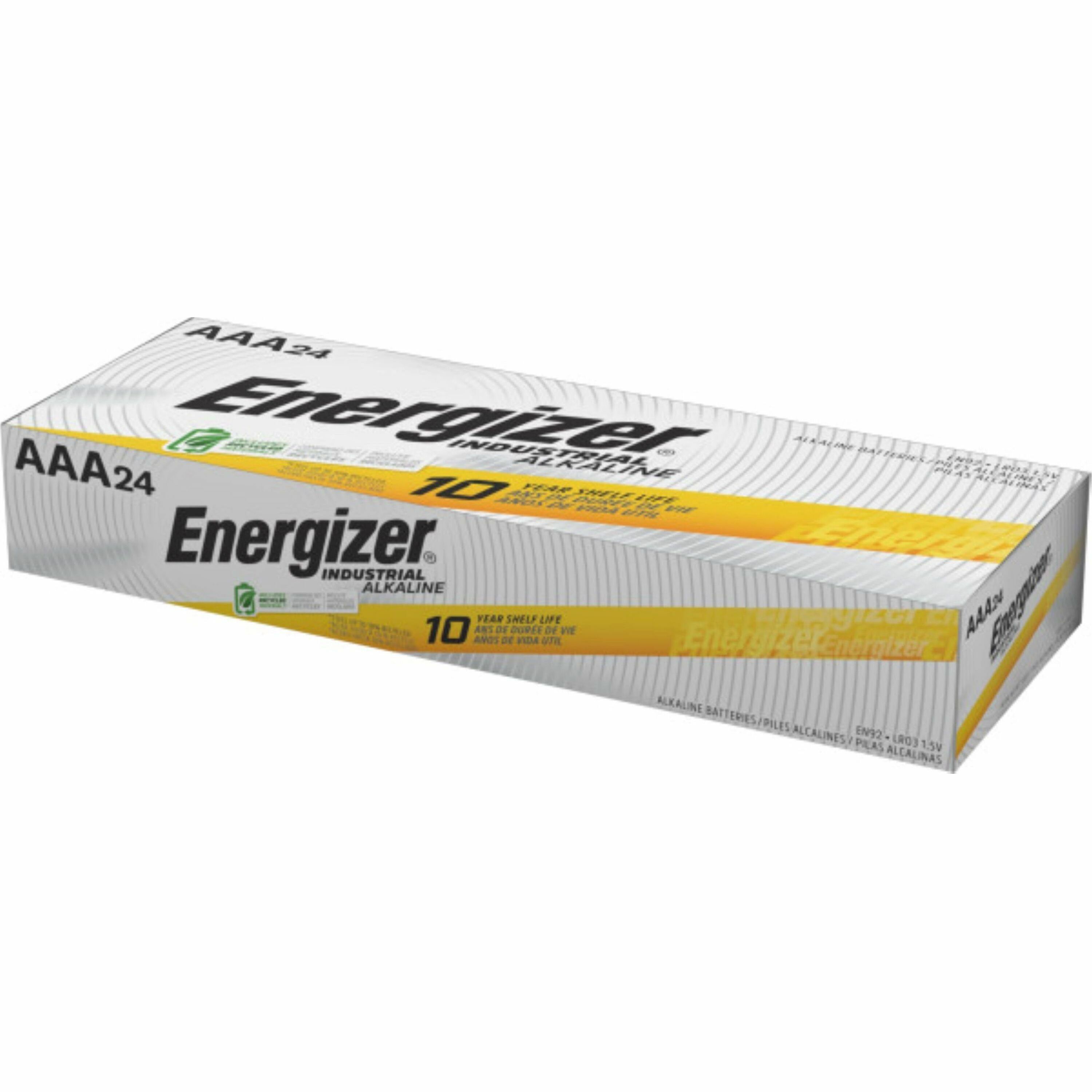 Energizer Industrial Alkaline AAA Battery Boxes of 24 - For Multipurpose - AAA - 1.5 V DC - 6 / Carton Energizer Industrial Alkaline AAA Battery Boxes of 24 - For Multipurpose - AAA - 1.5 V DC - 6 / Carton