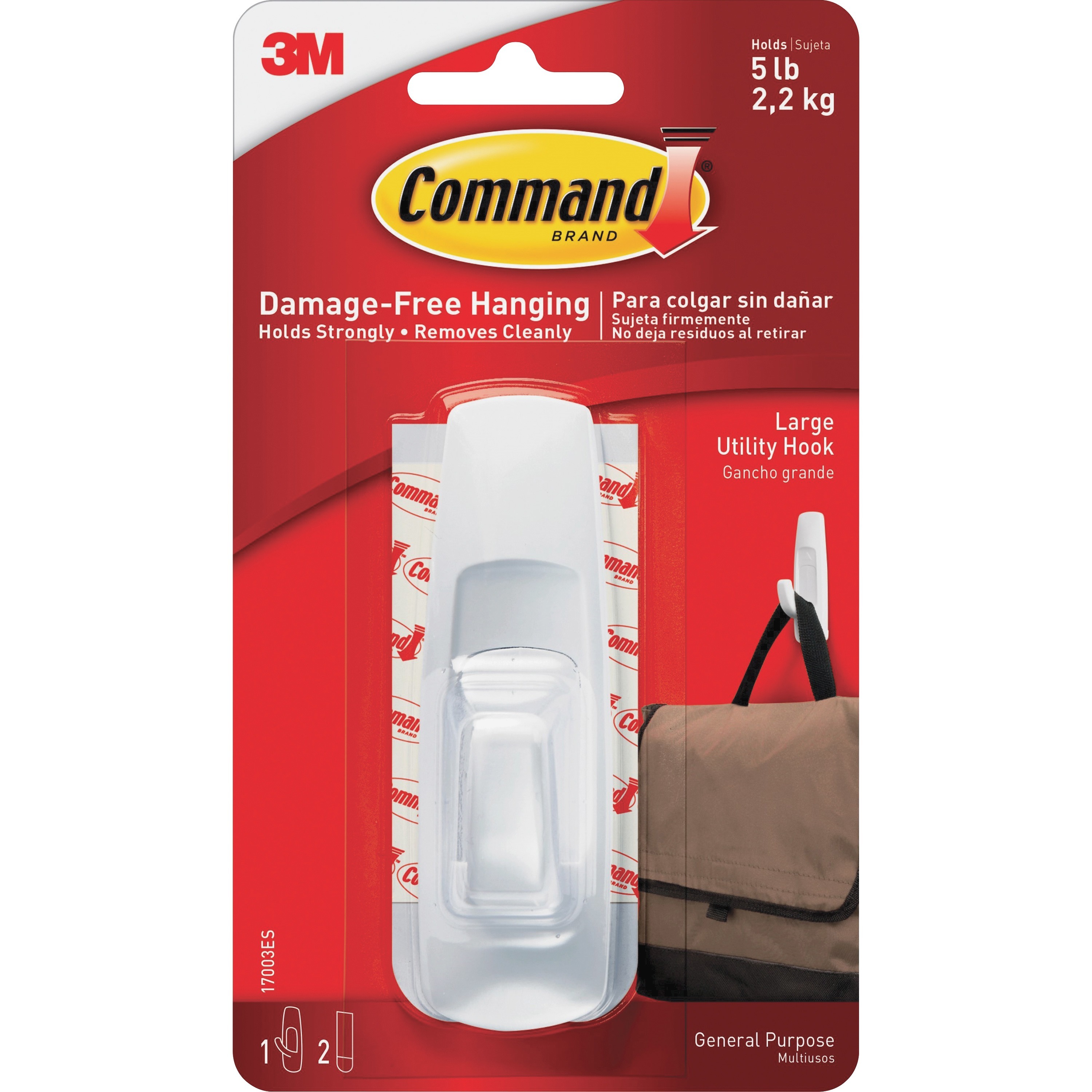 3m hooks maximum weight Command Decorating Clips, Clear, 60-Clip,3 pack : Office Products move and reuse them again and again! Command Large Utility Hooks, 7-Hooks,