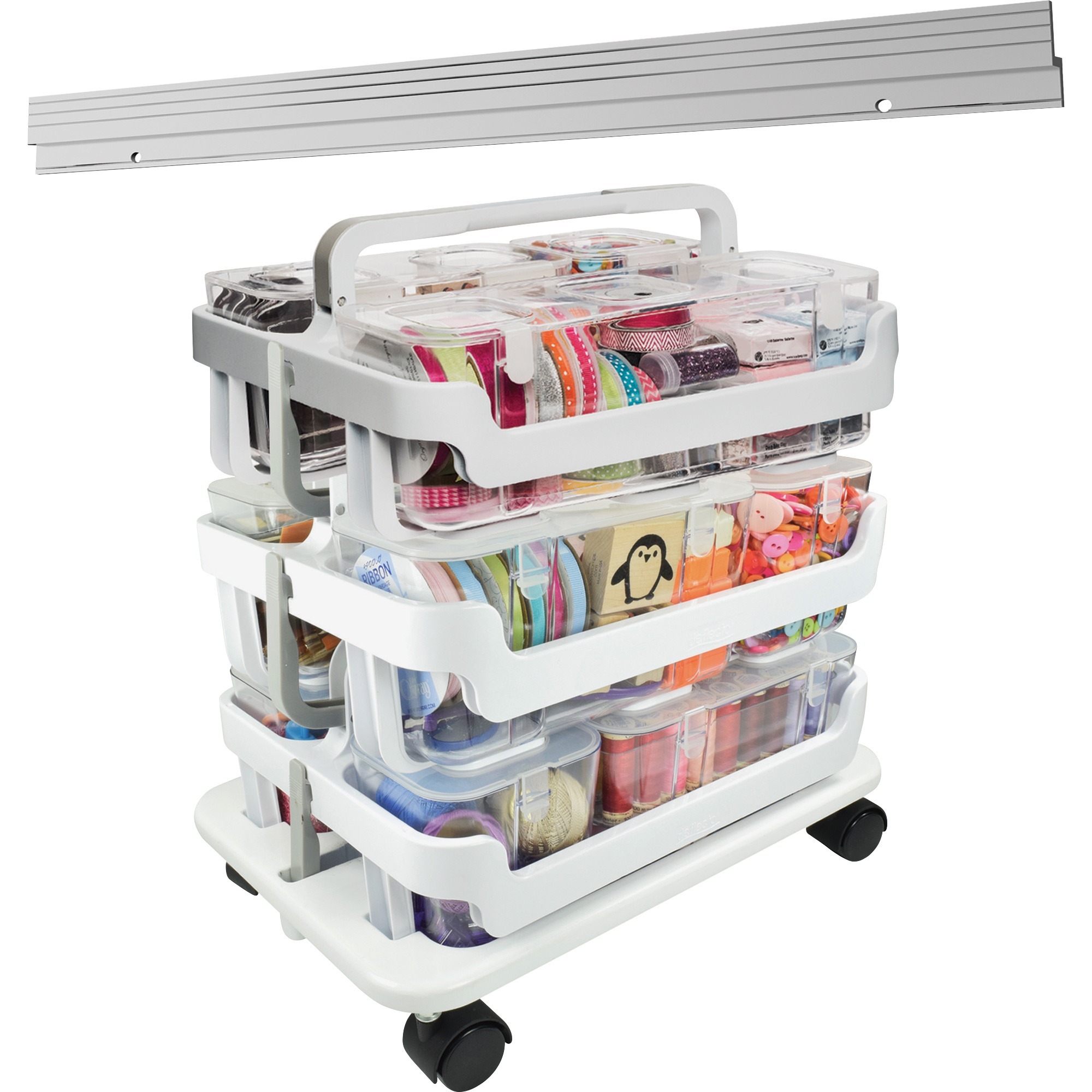 Deflecto Stackable Caddy Organizer Multi-Pack Bundle - 17.3 Deflecto Stackable Caddy Organizer Multi-Pack Bundle - 17.3