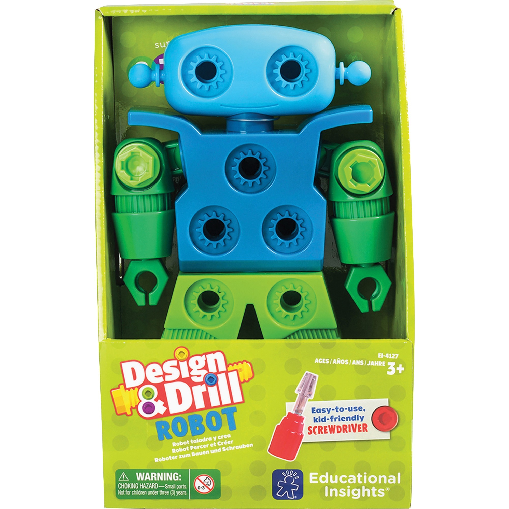 Educational Insights Design & Drill Robot Play Set - Theme/Subject: Learning - Skill Learning: Problem Solving, Creativity, Eye-hand Coordination - Multi Educational Insights Design & Drill Robot Play Set - Theme/Subject: Learning - Skill Learning: Problem Solving, Creativity, Eye-hand Coordination - Multi