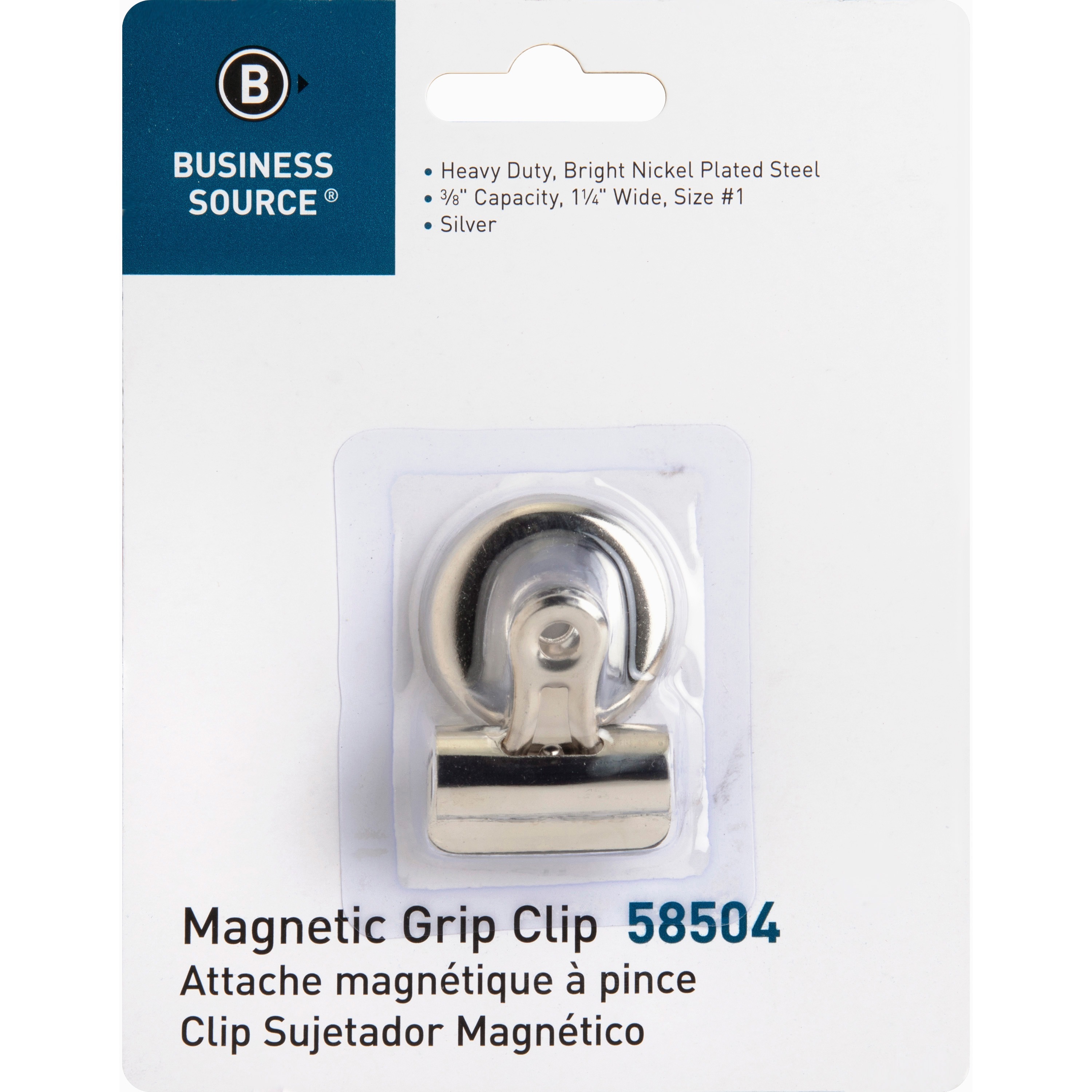 Business Source Magnetic Grip Clips - No. 1 - 1.3 Business Source Magnetic Grip Clips - No. 1 - 1.3