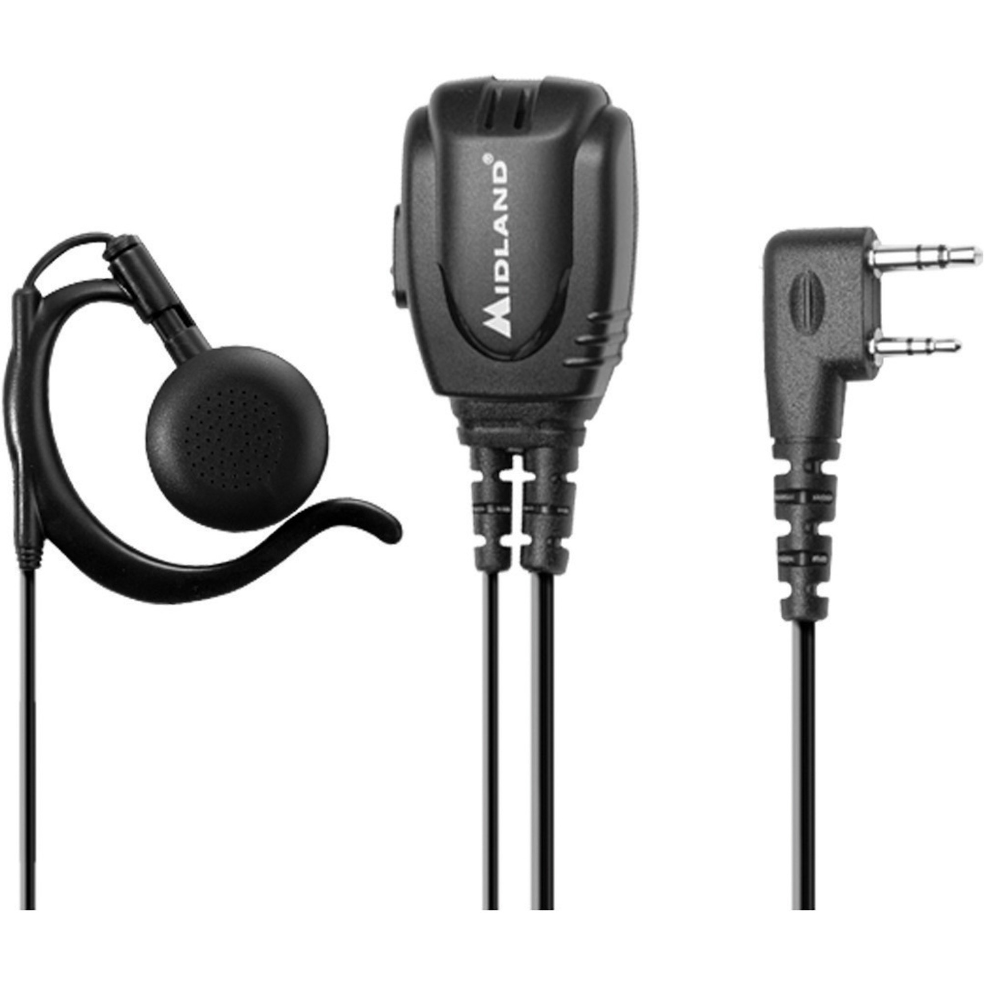 Midland BizTalk BA2 Over The Ear Headset - Mono - Wired - Earbud, Over-the-ear - Monaural - Outer-ear - Black Midland BizTalk BA2 Over The Ear Headset - Mono - Wired - Earbud, Over-the-ear - Monaural - Outer-ear - Black