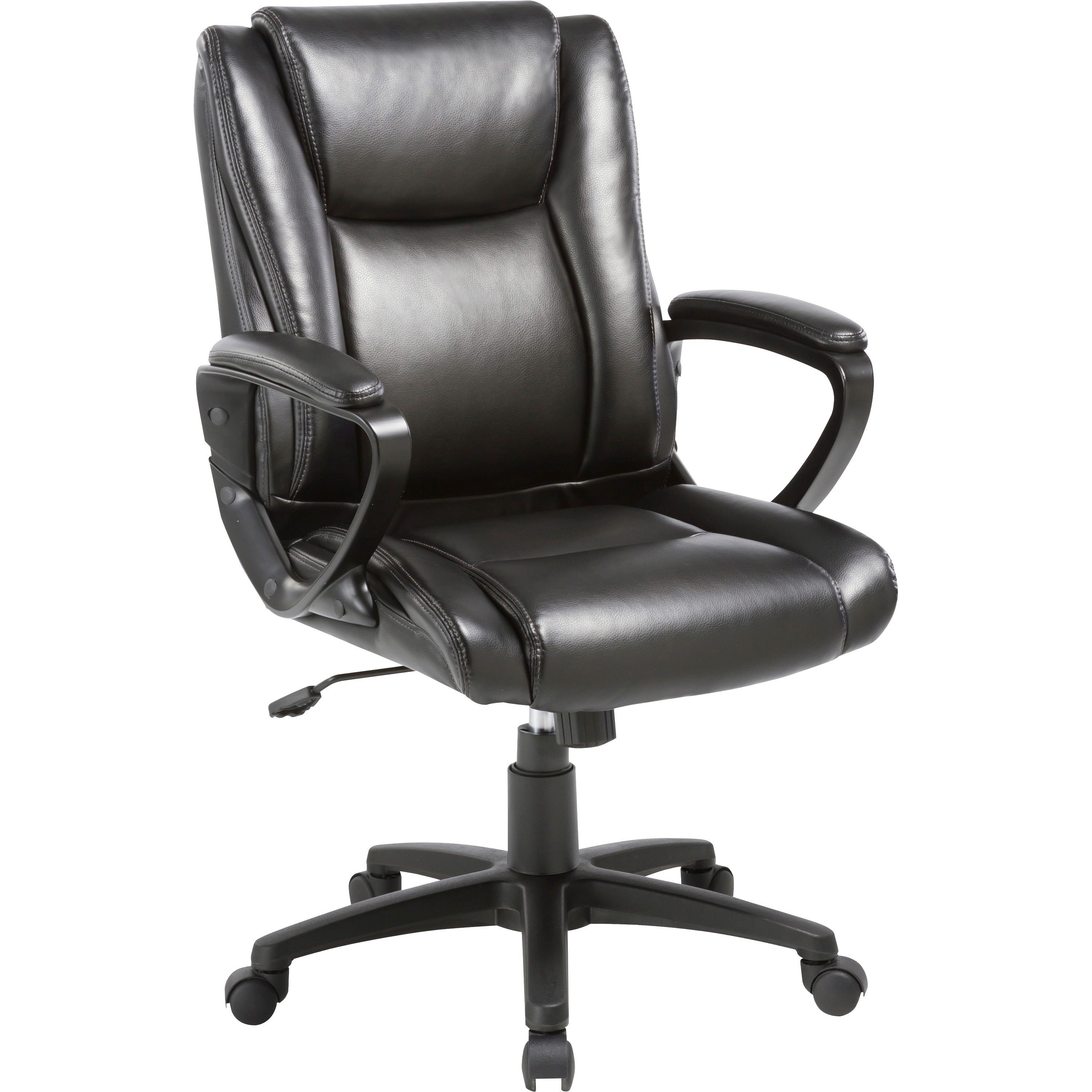 SOHO igh-back Office Chair - Black Bonded Leather Seat - Black Bonded Leather Back - High Back - 5-star Base - 1 Each SOHO igh-back Office Chair - Black Bonded Leather Seat - Black Bonded Leather Back - High Back - 5-star Base - 1 Each