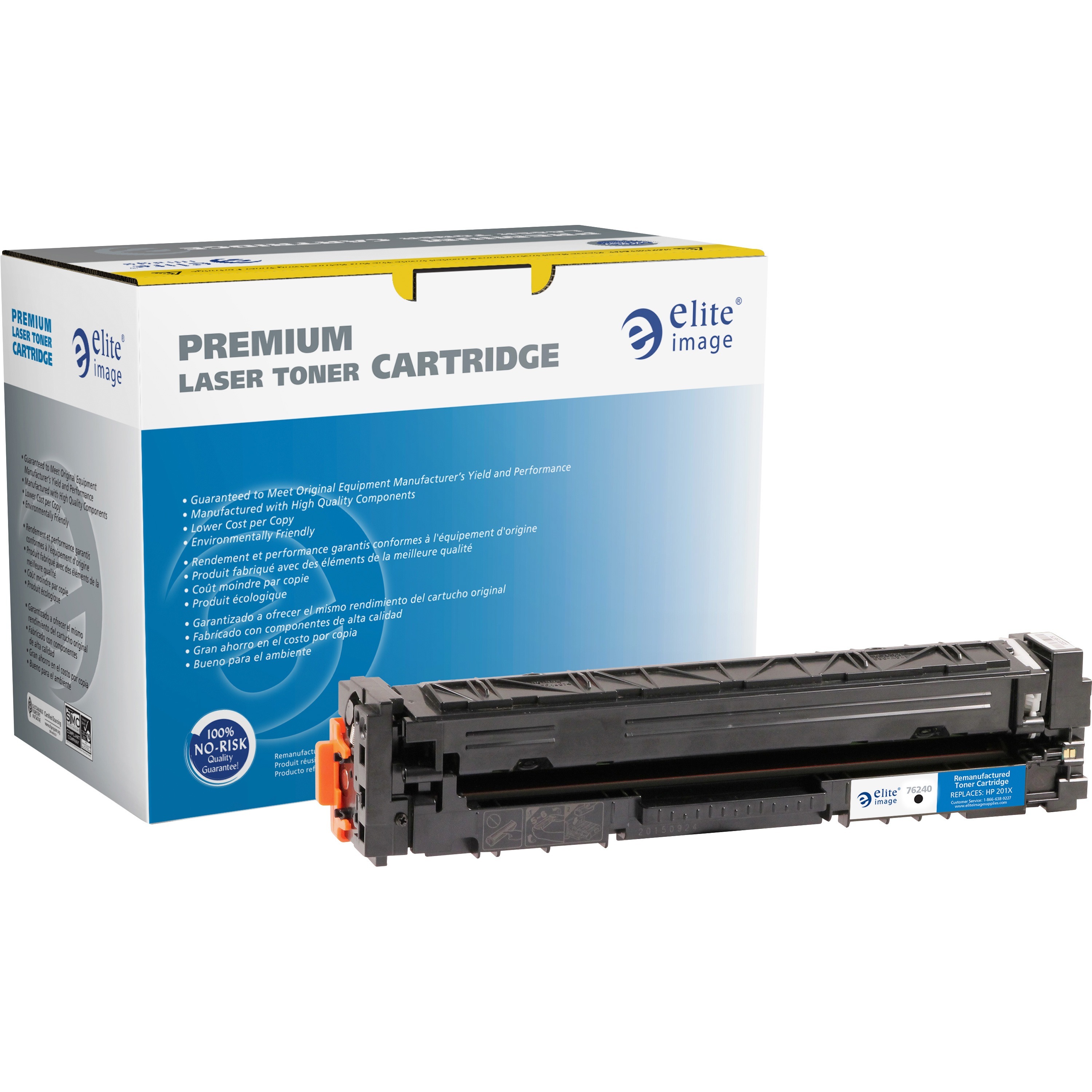 Elite Image Remanufactured High Yield Laser Toner Cartridge - Single Pack - Alternative for HP 201X (CF401X) - Cyan - 1 Each - 2300 Pages Elite Image Remanufactured High Yield Laser Toner Cartridge - Single Pack - Alternative for HP 201X (CF401X) - Cyan - 1 Each - 2300 Pages