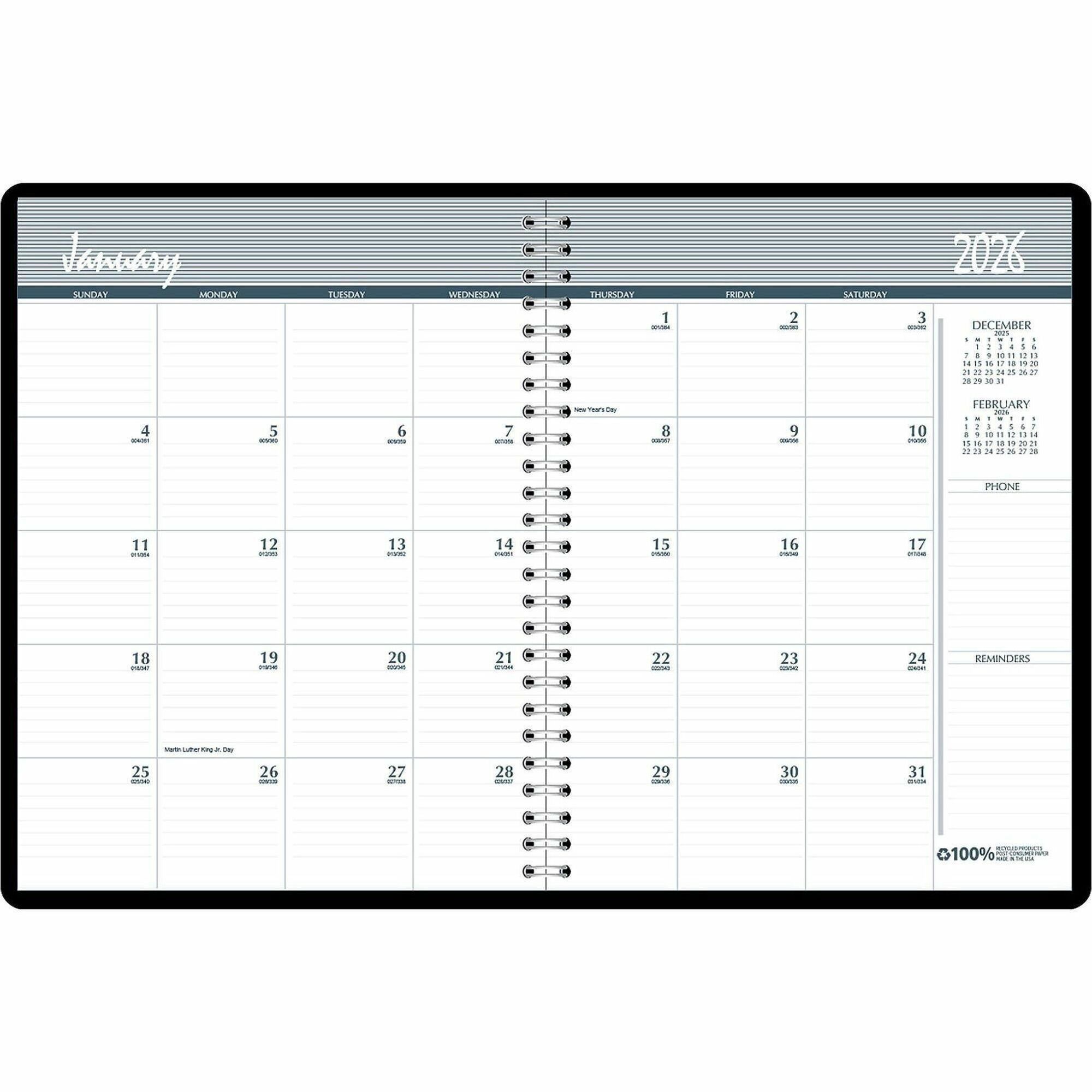 カレンダー・スケジュール Kate Upton2020 calendar Monthly Calendar Planner 2 Year Black Hard Cover 8-1/2 x 11 Inches